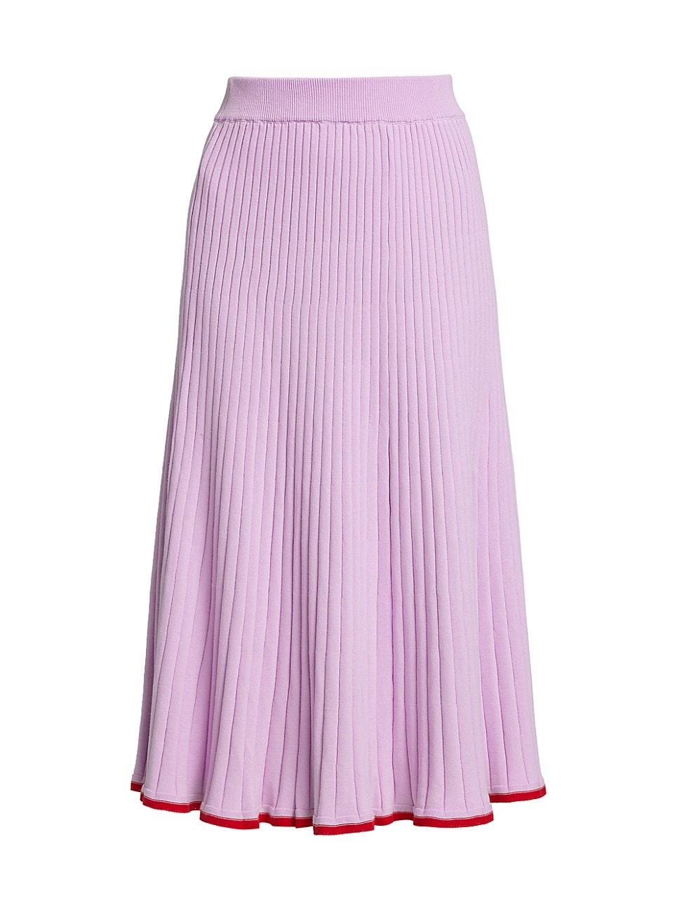 purple knit skirt