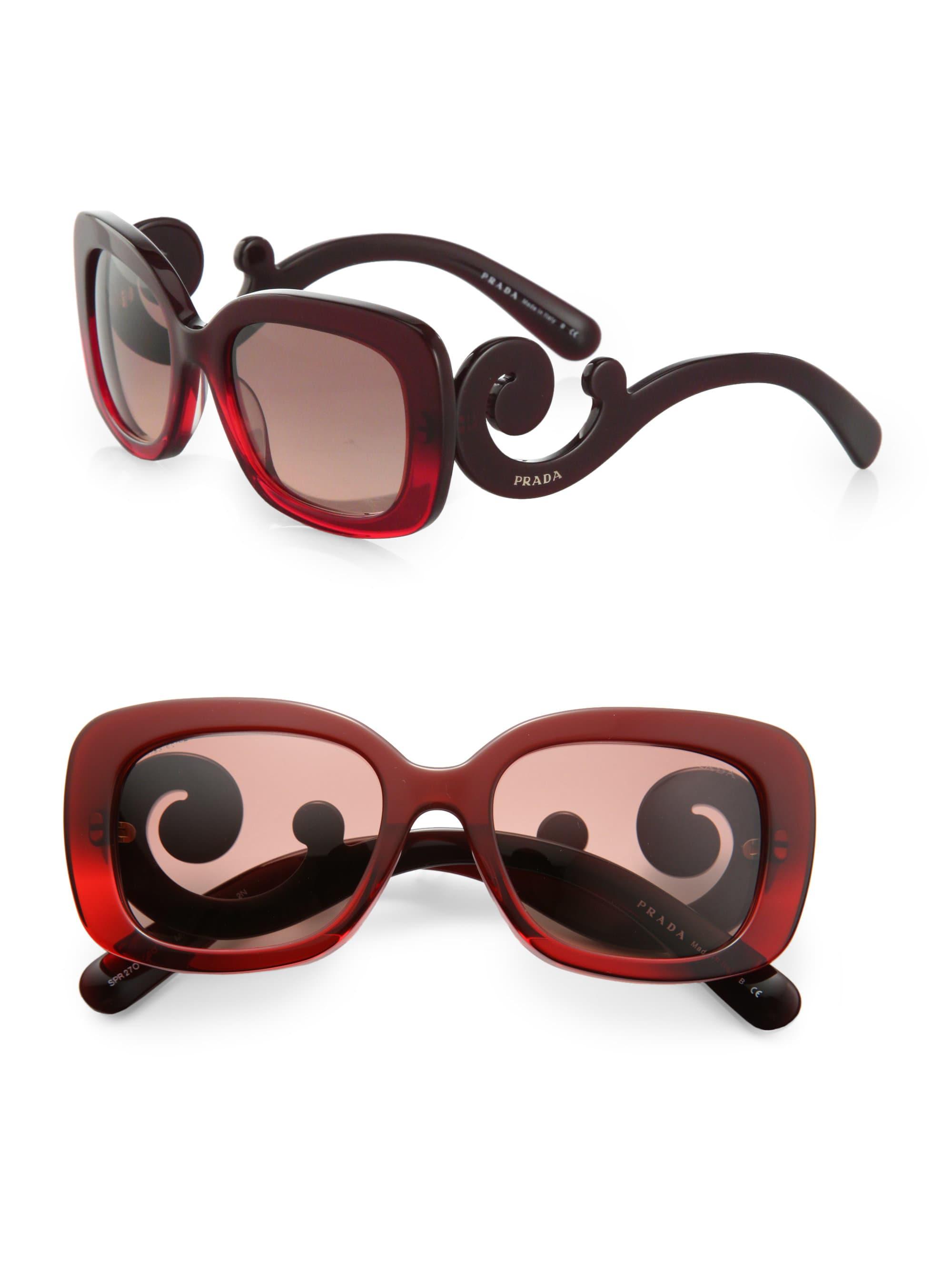 prada glasses square