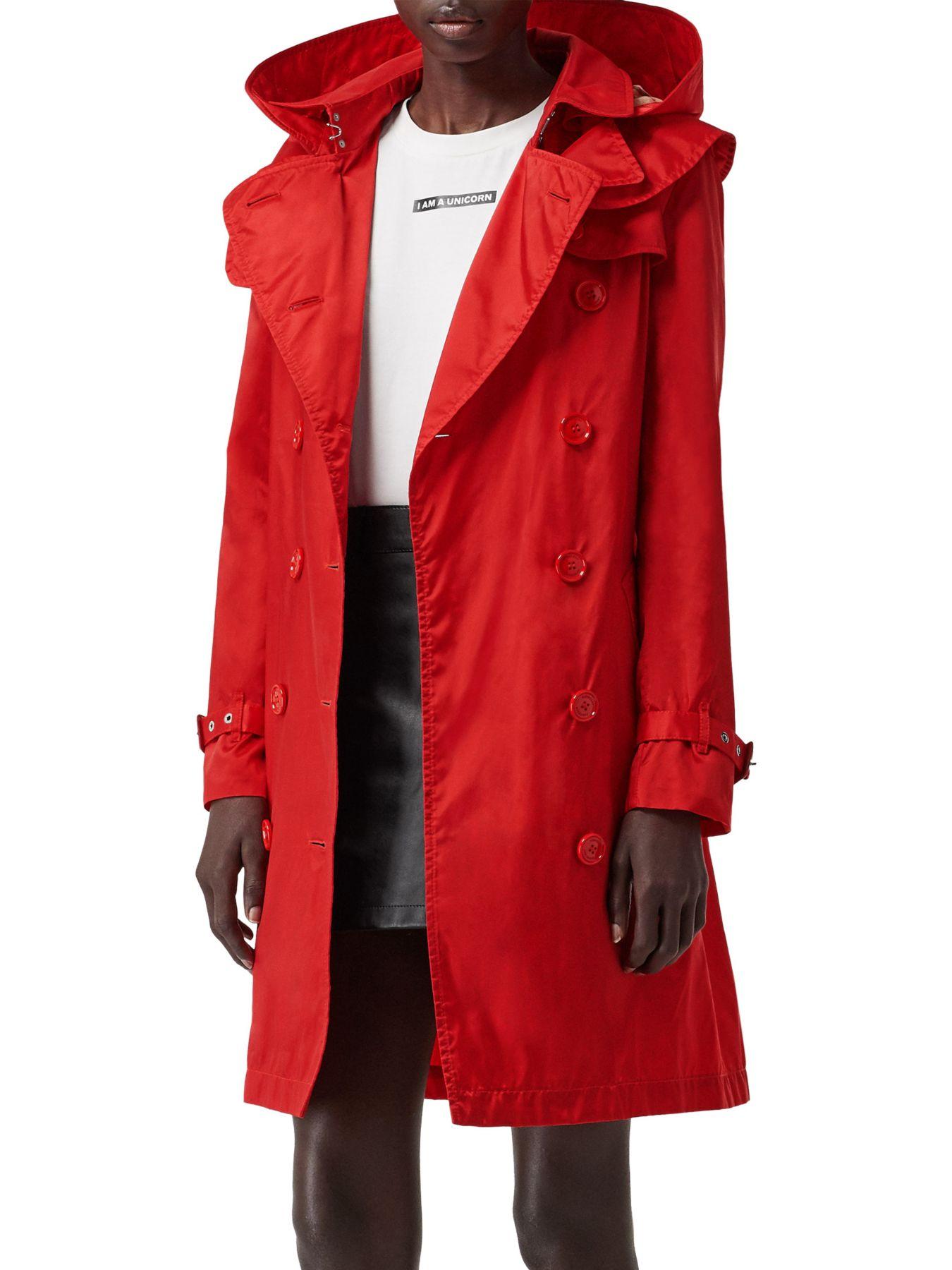 burberry kensington hooded trench