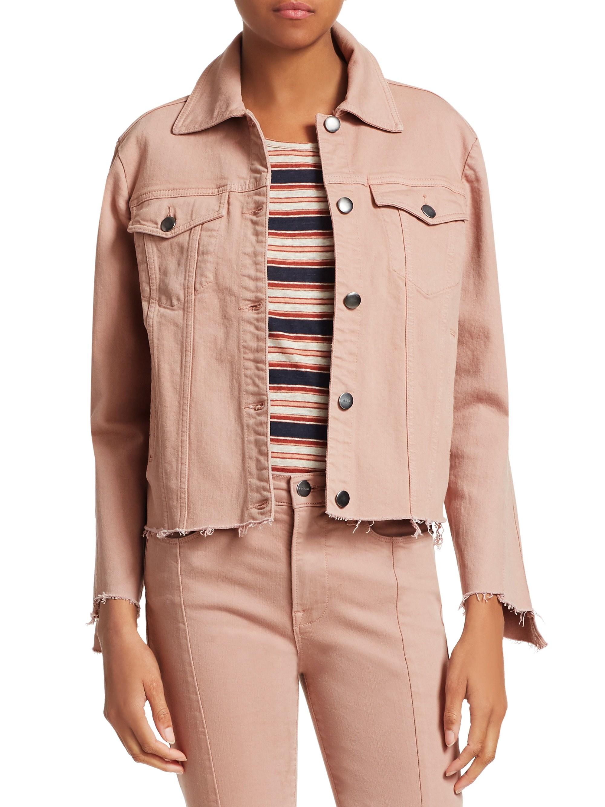 dusty rose denim jacket