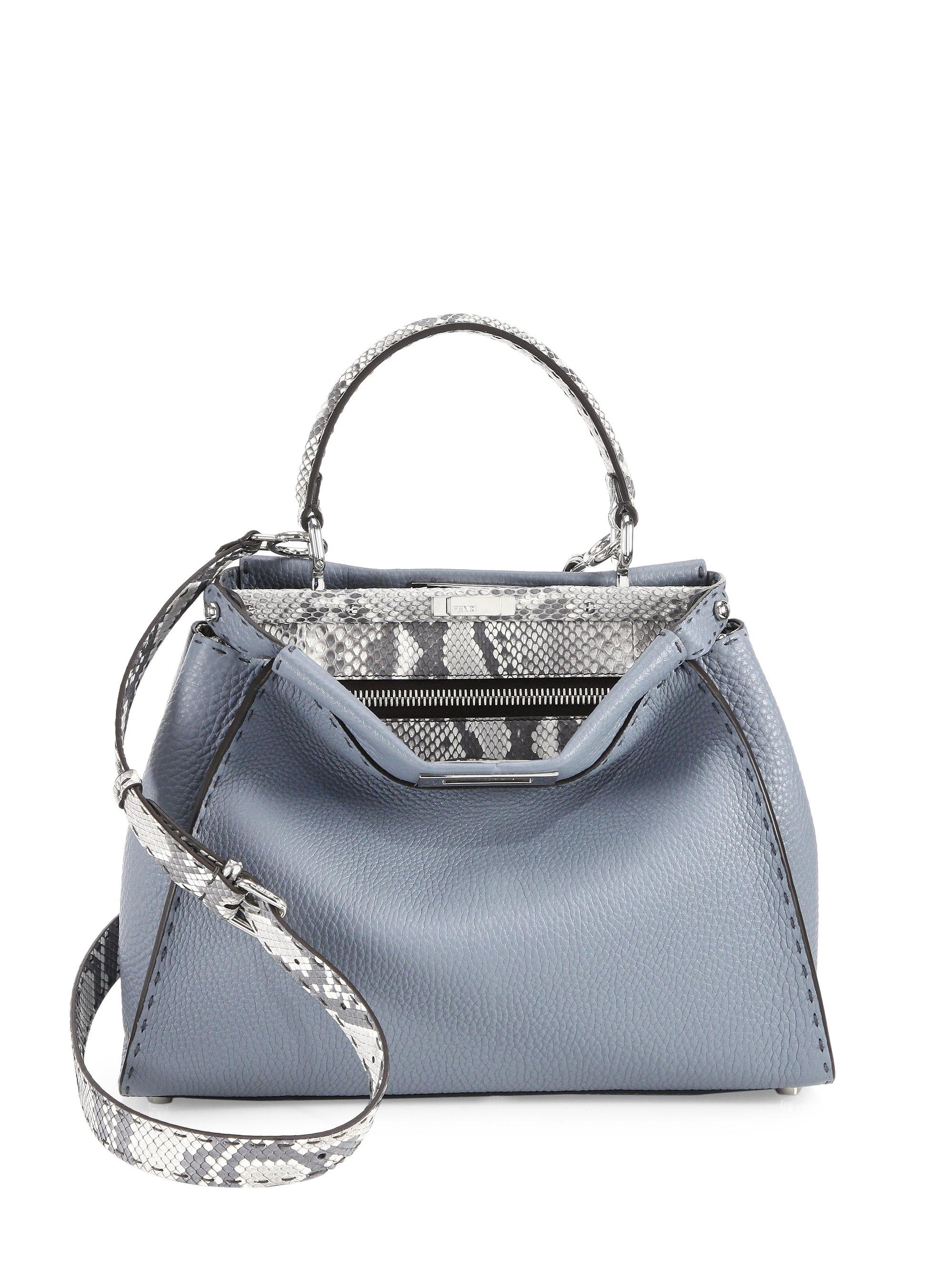fendi peekaboo python