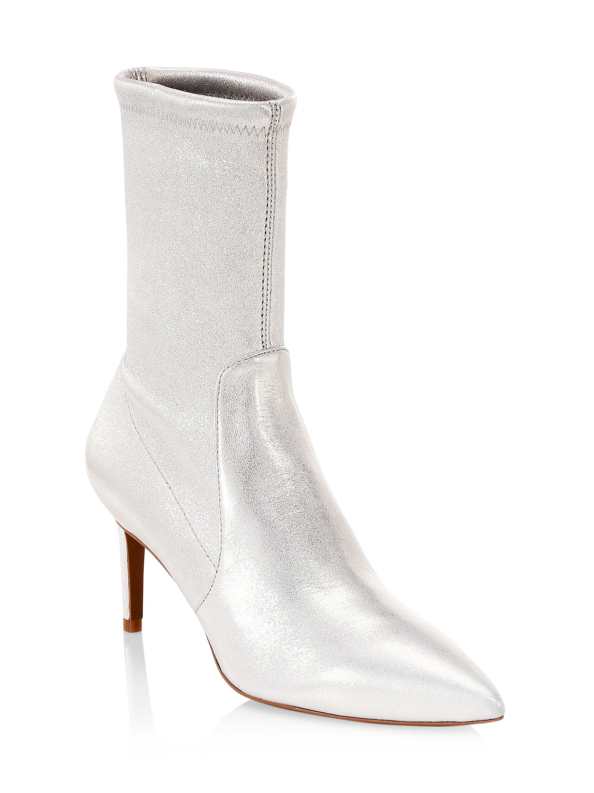 stuart weitzman metallic boots