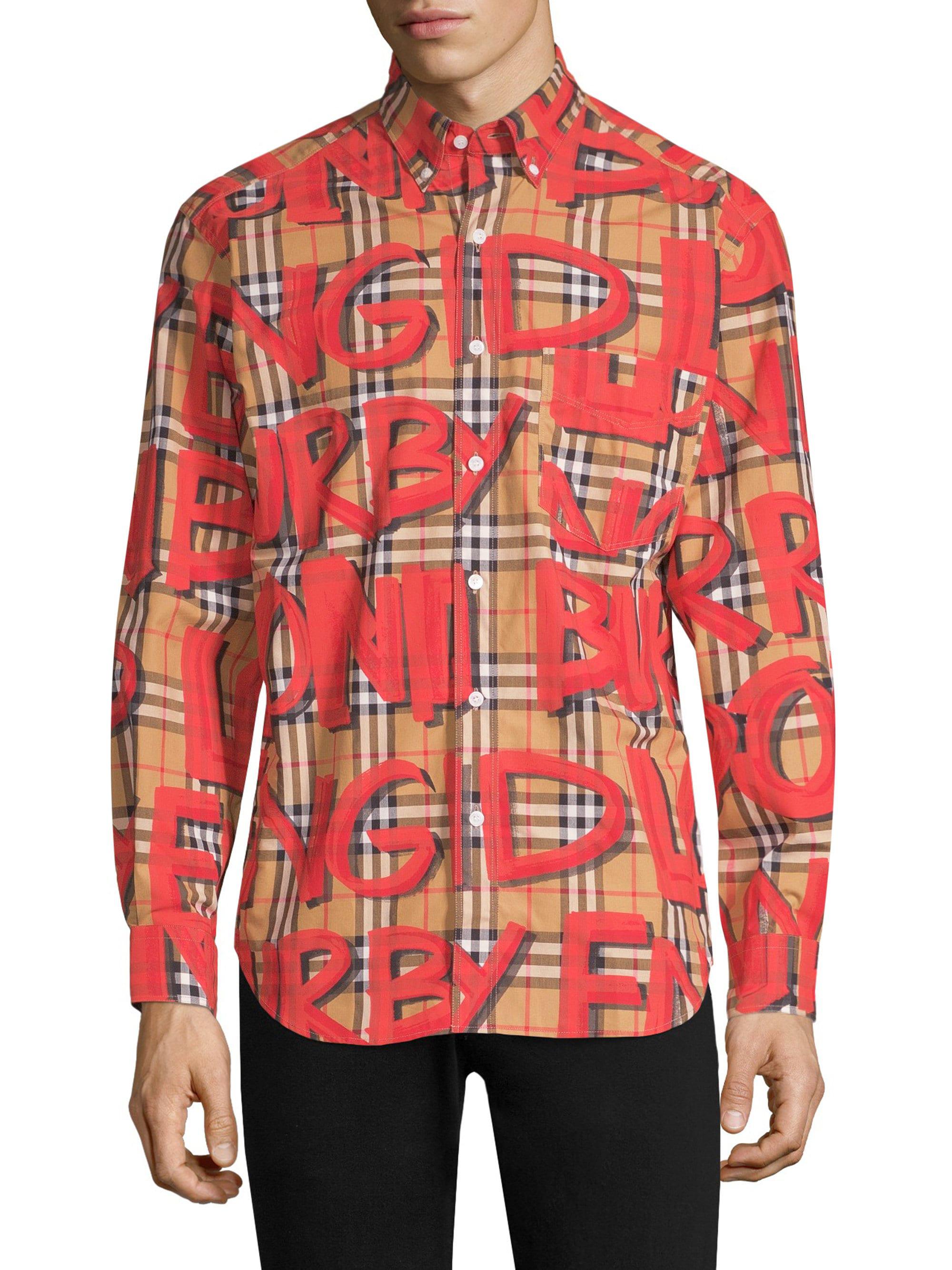 Burberry Red Check Shirt 2025