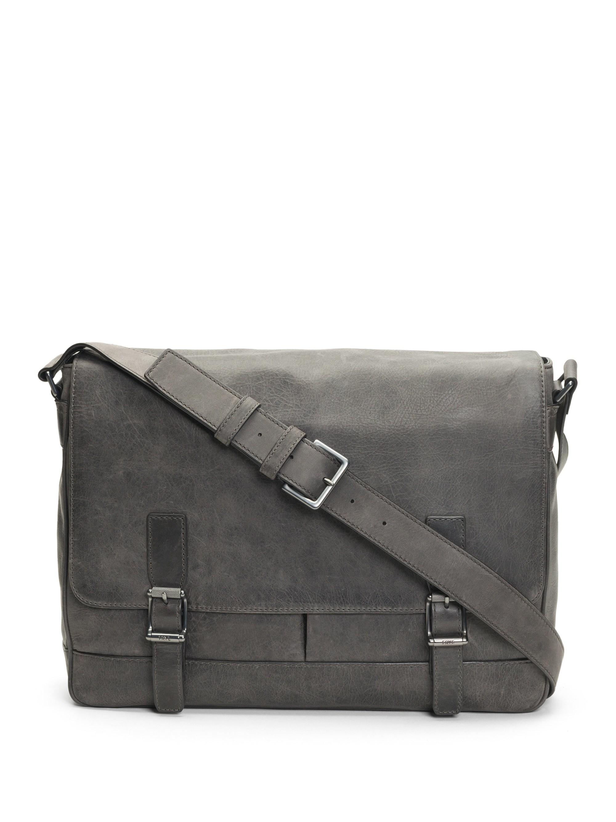 frye leather messenger bag