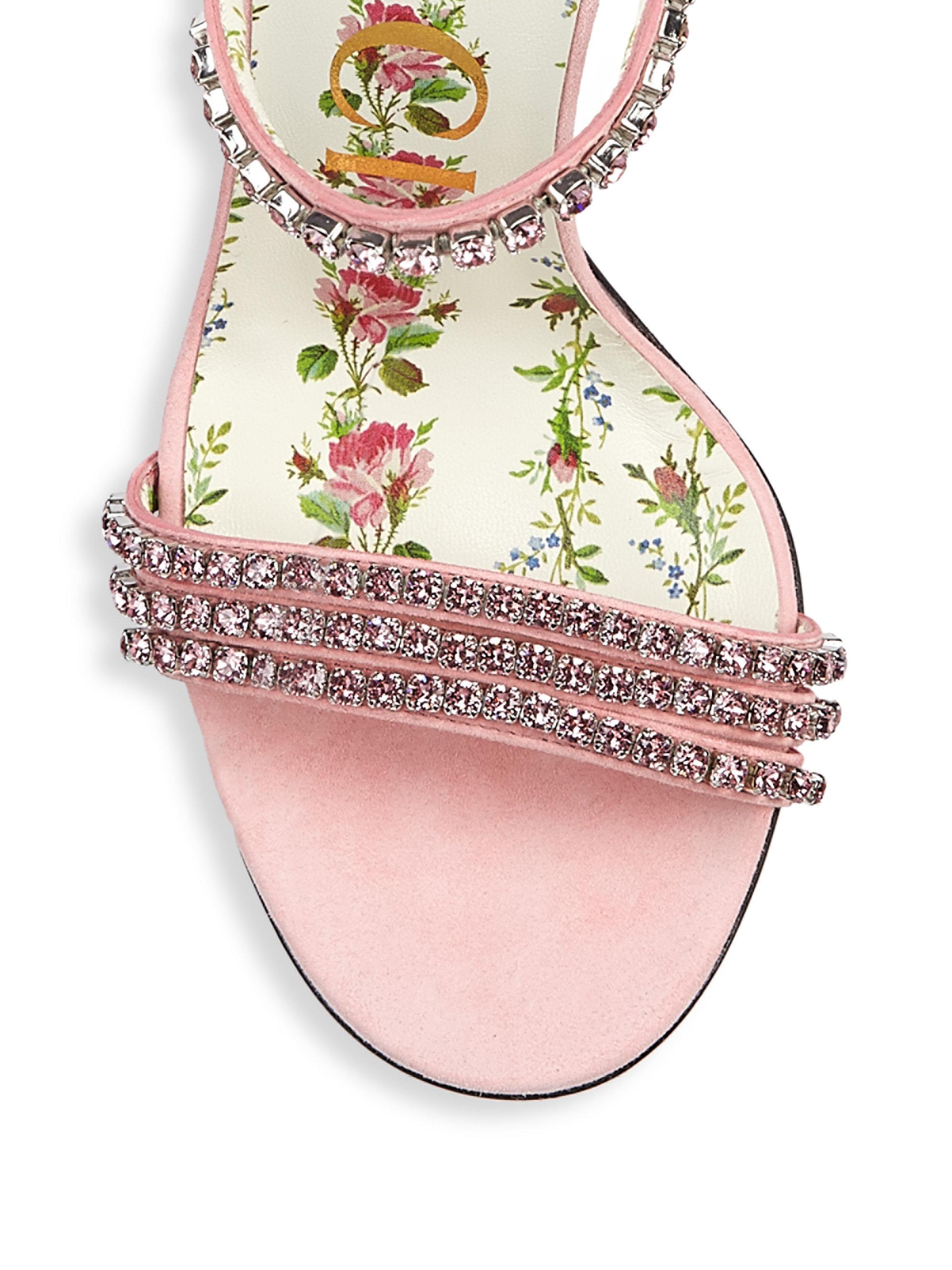 gucci isle jeweled sandals