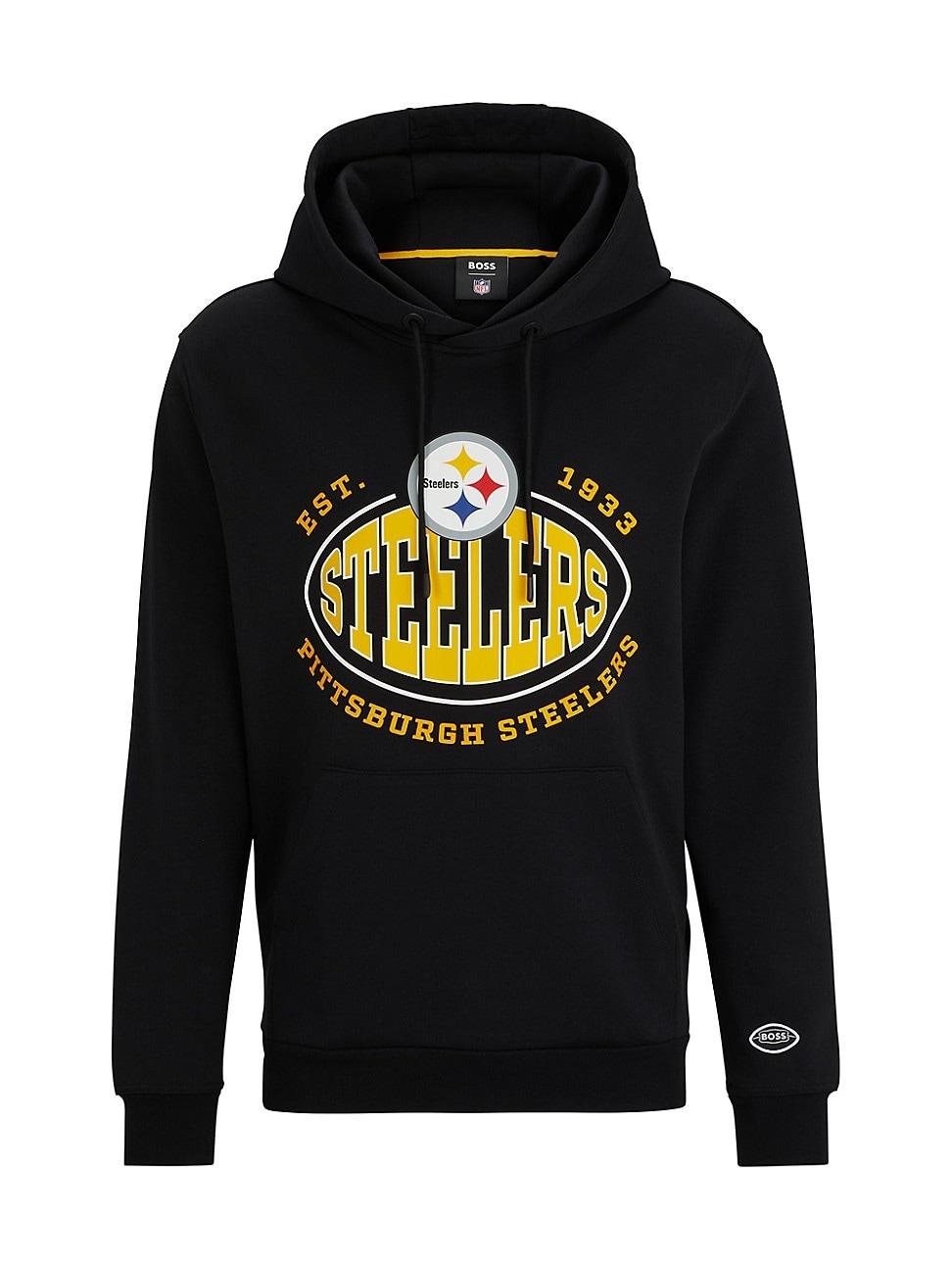 BOSS - BOSS x NFL cotton-blend hoodie with collaborative branding