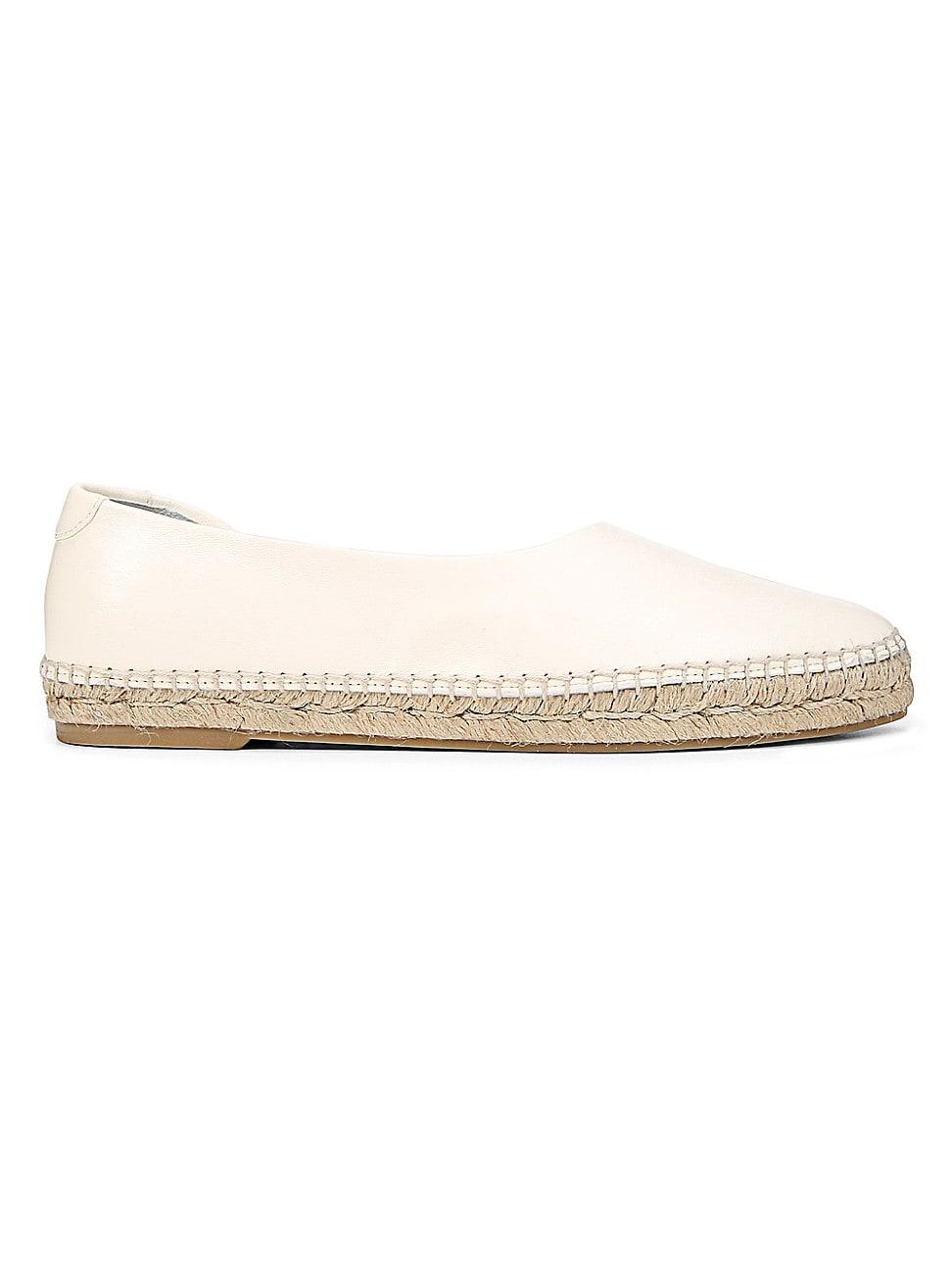 Vince Tita Leather D'orsay Espadrilles in Natural | Lyst