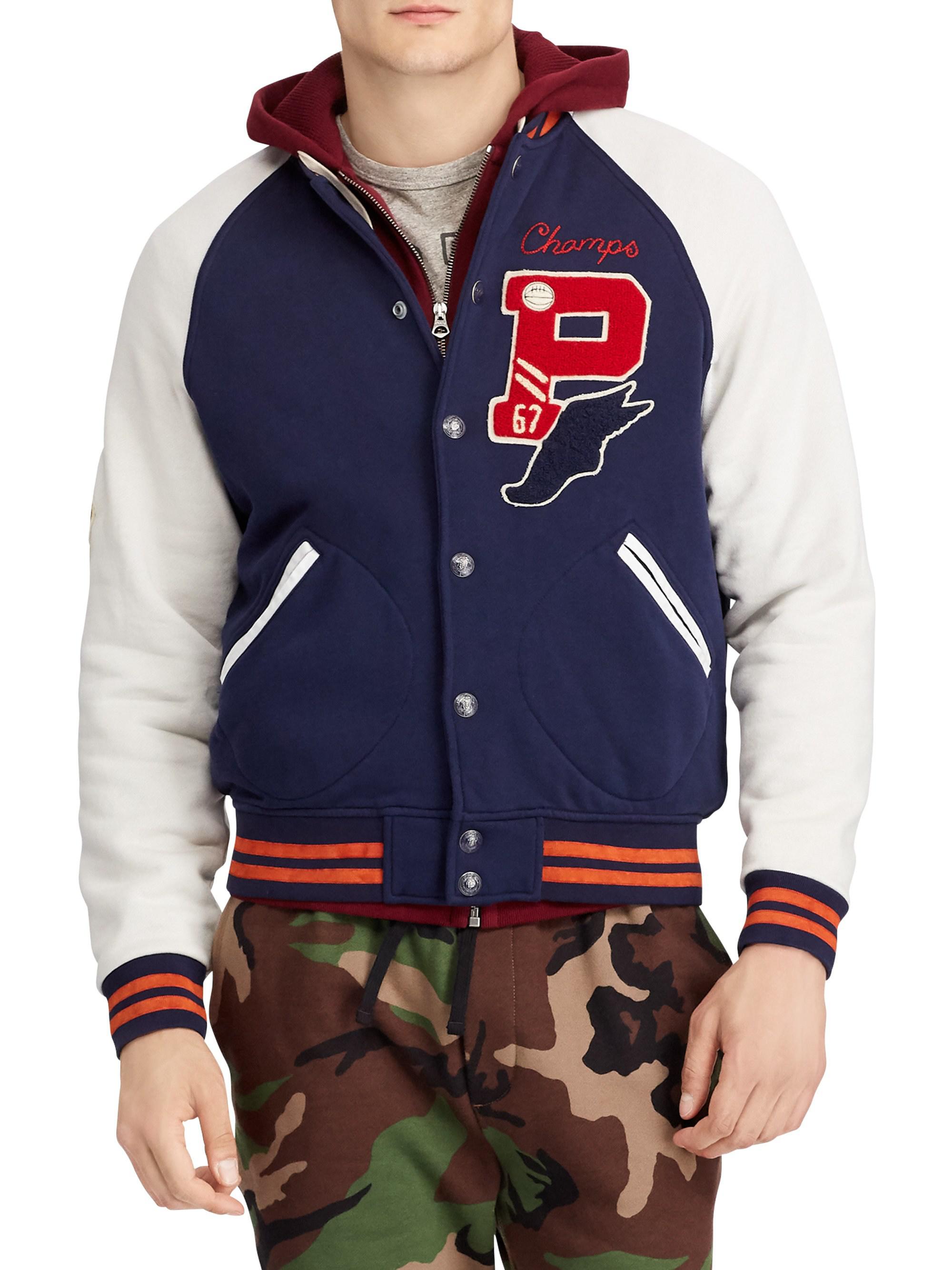 Download Polo Ralph Lauren Cotton Classic Varsity Bomber Jacket in ...