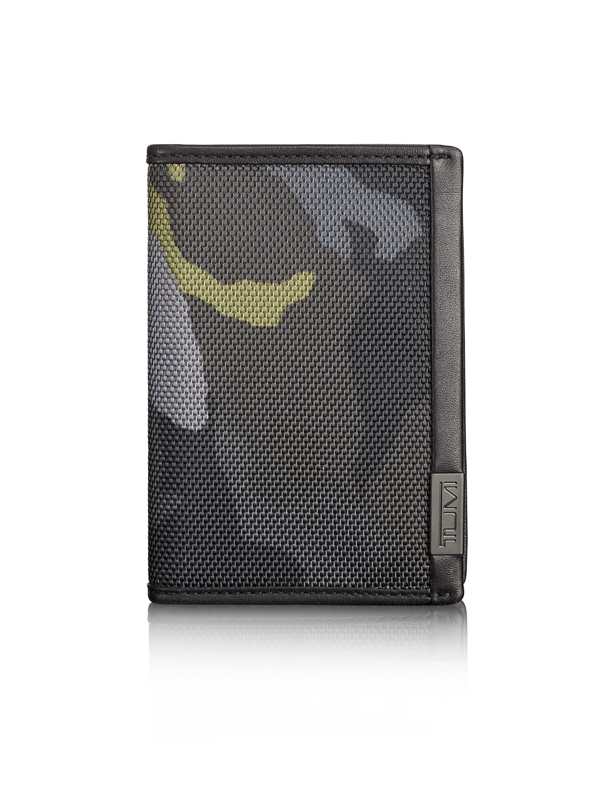 tumi green wallet