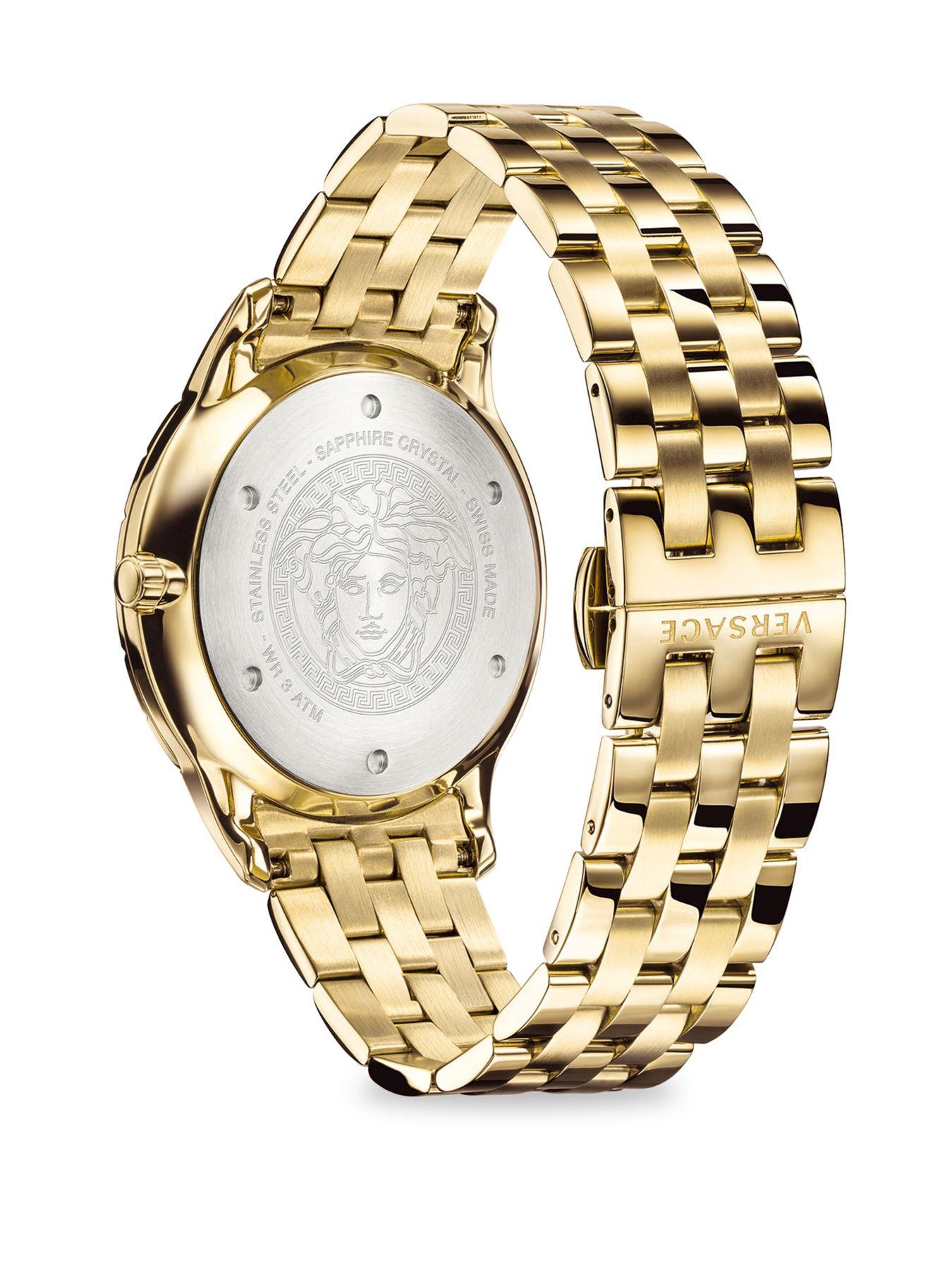 Versace Glaze Gold Ion-plated Stainless 