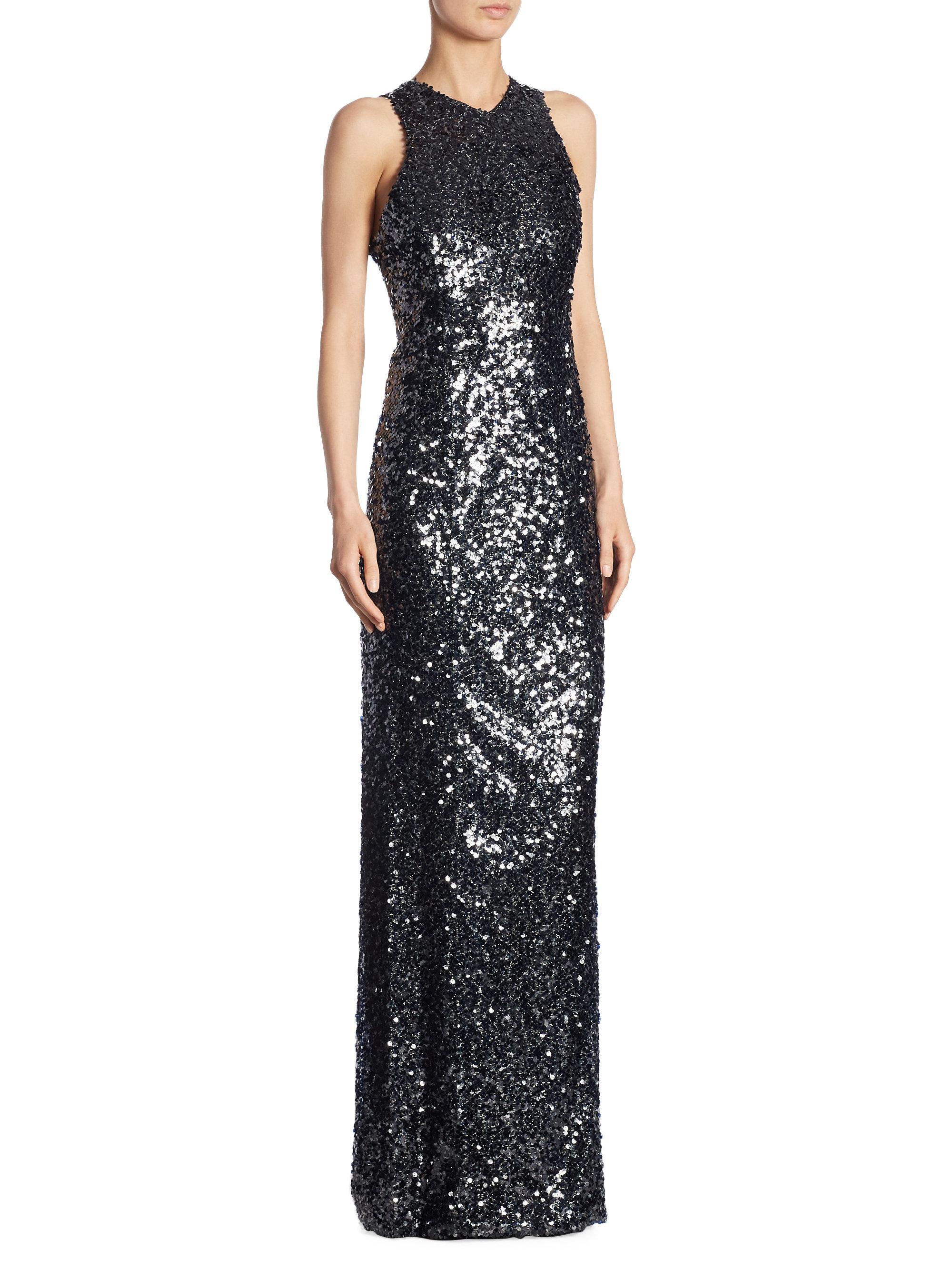 galvan sequin gown