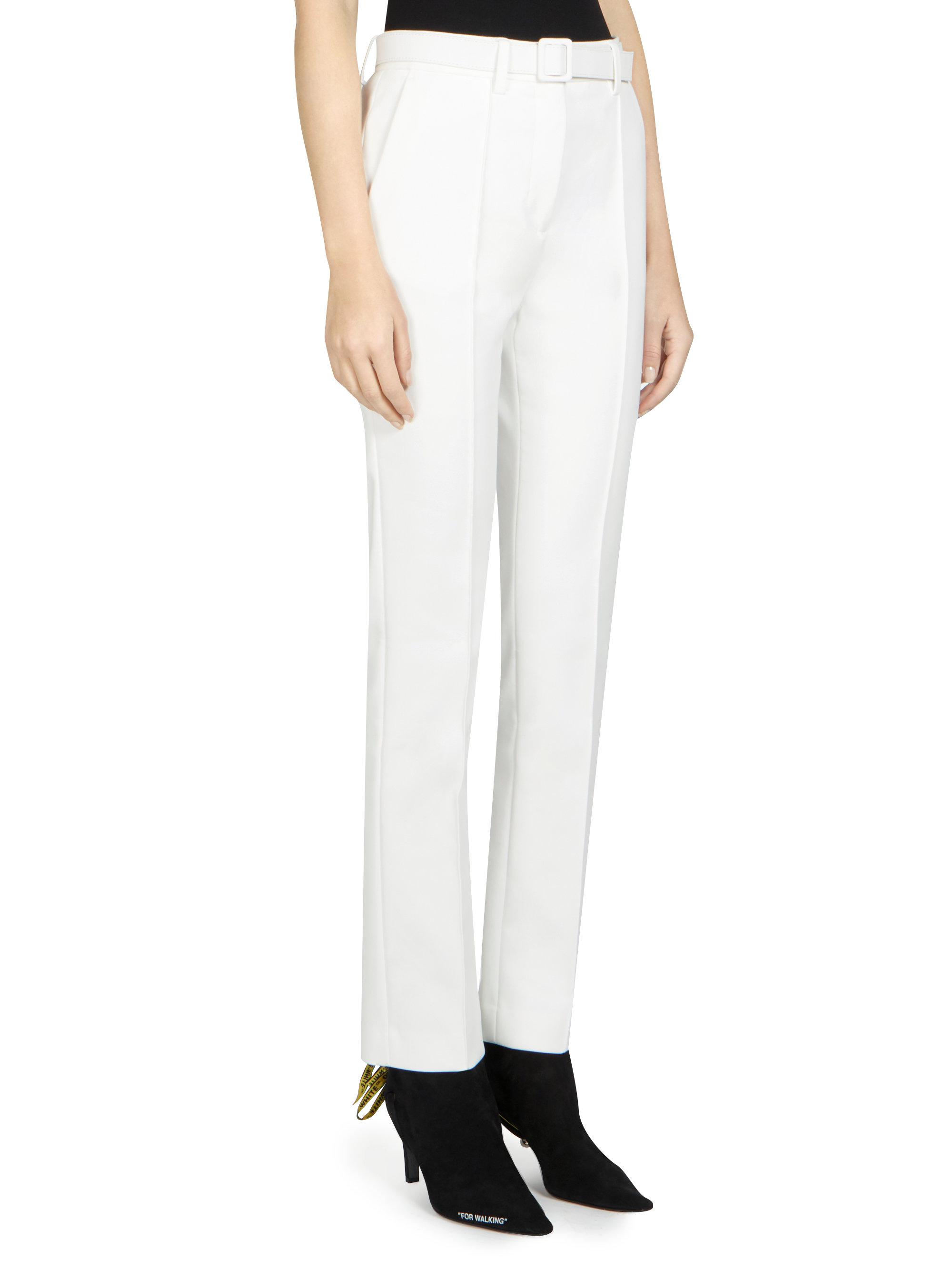 off white cigarette pants