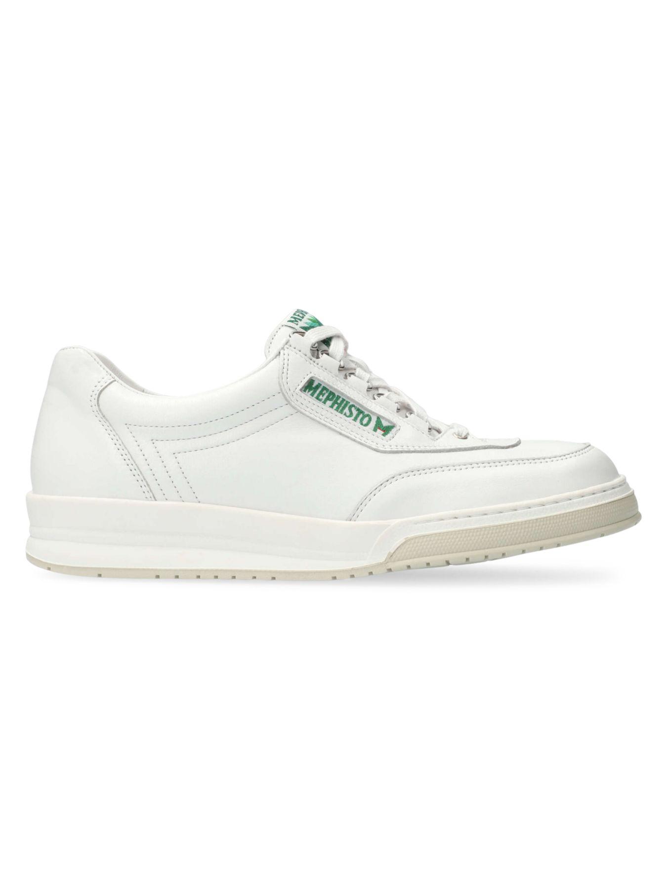 Mephisto Match Leather Tennis Sneakers in White for Men - Lyst