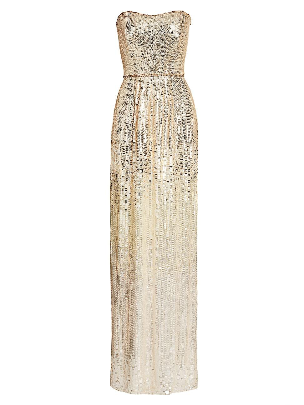 jenny packham gold dress
