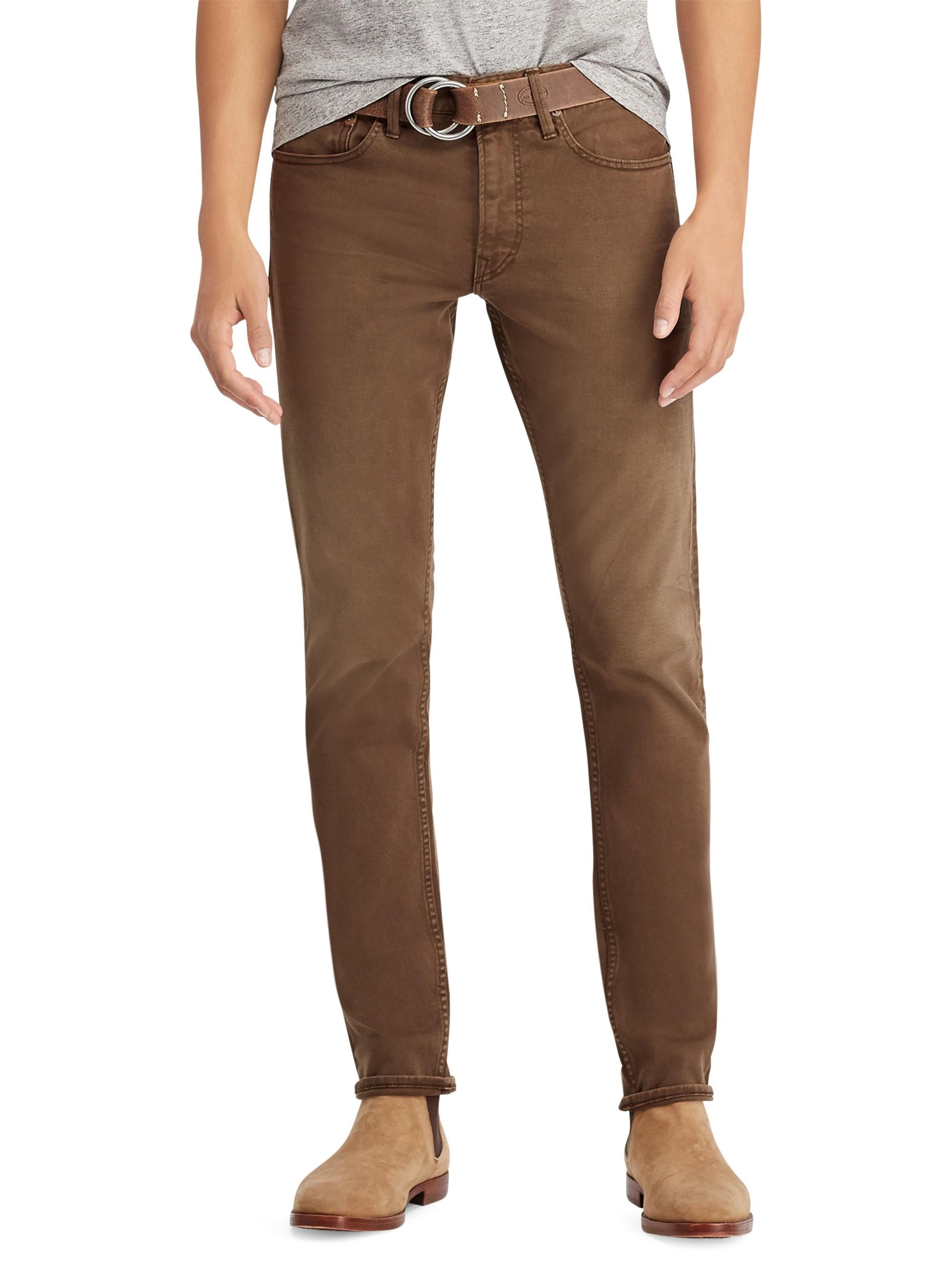 Polo Ralph Lauren Denim Men's Erikson Slim-fit Jeans - Brown - Size