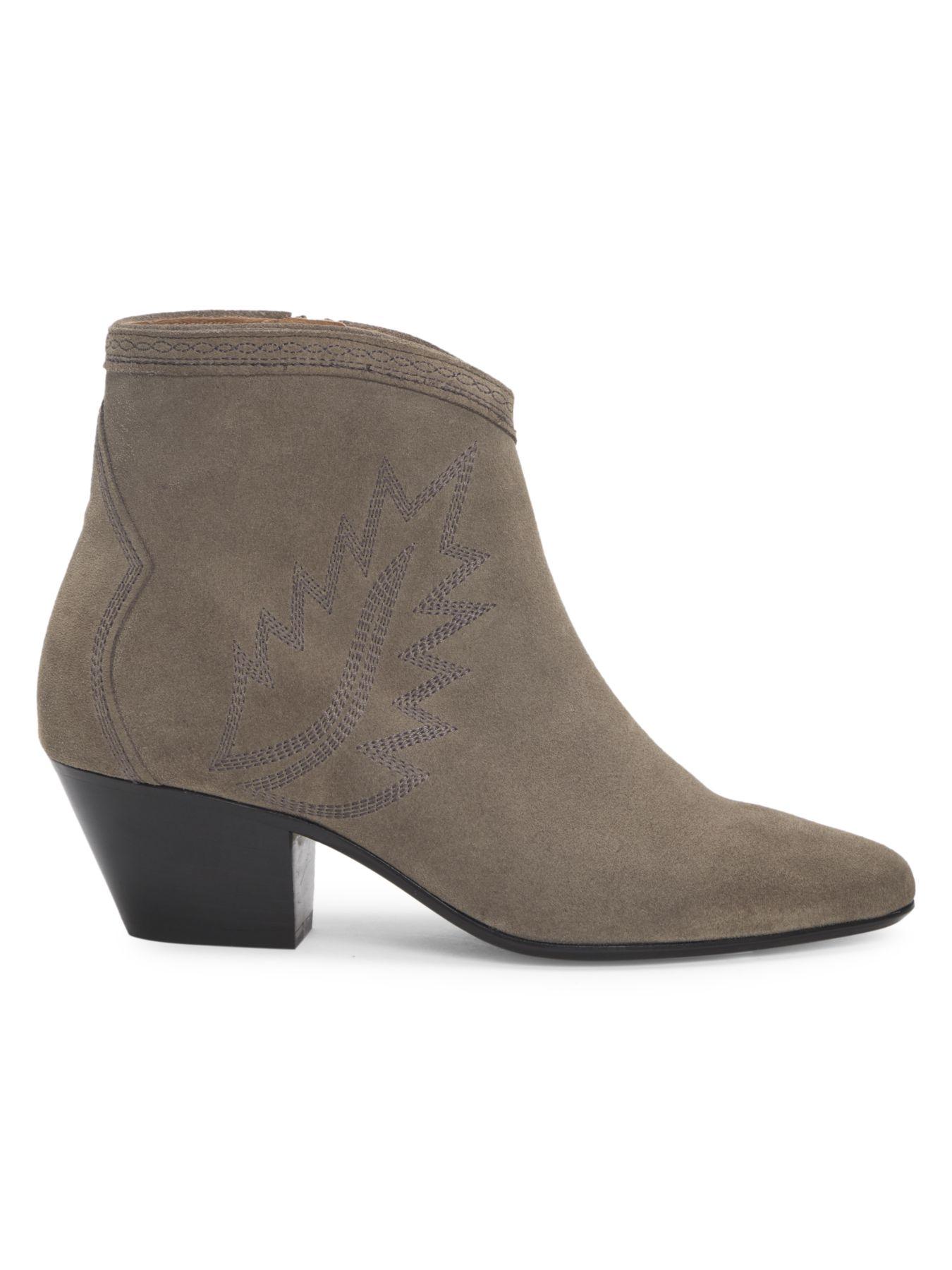 isabel marant dacken suede ankle boots