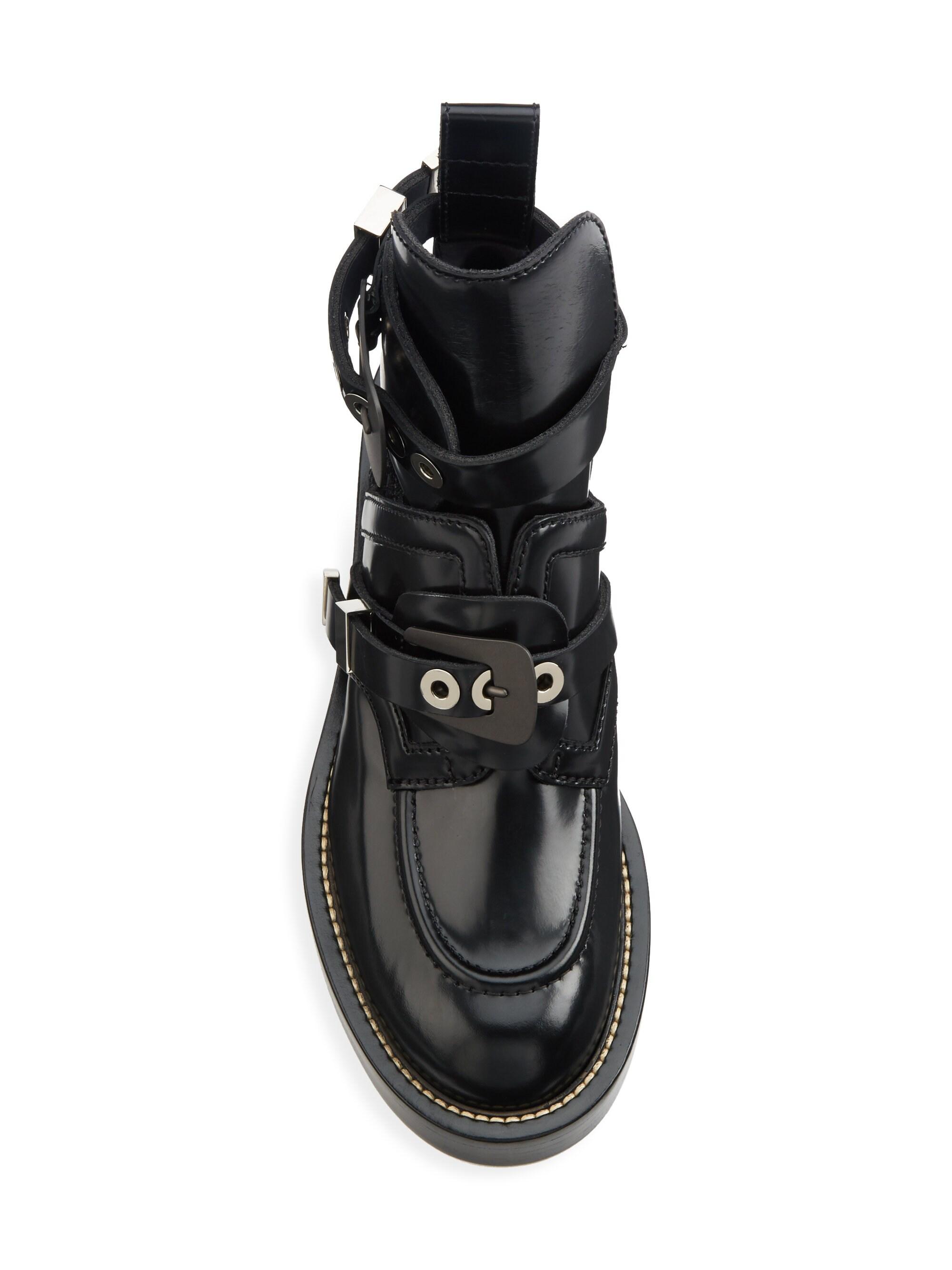 balenciaga combat boots womens