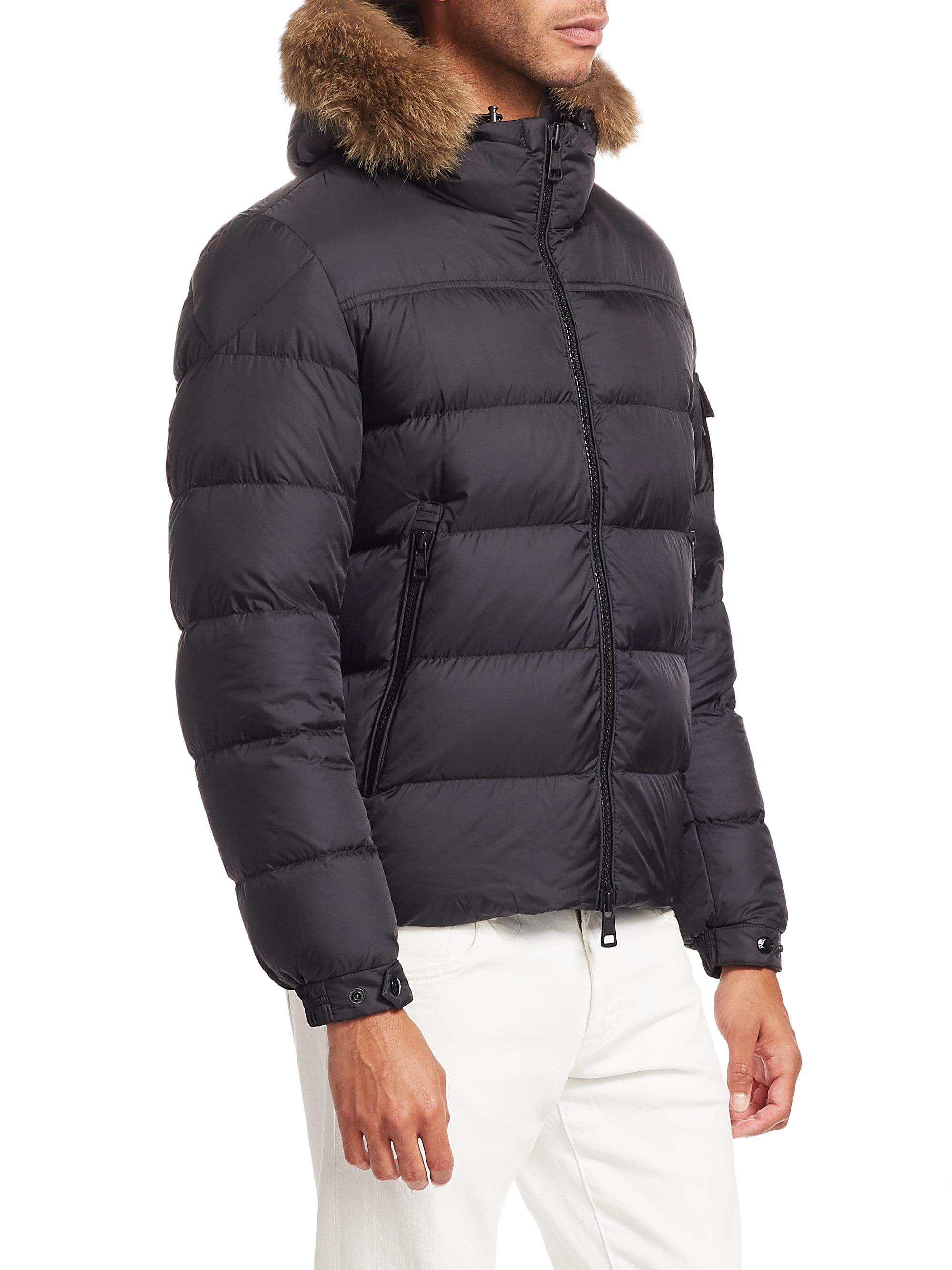 Moncler Synthetic Coyote Fur-trim Down 