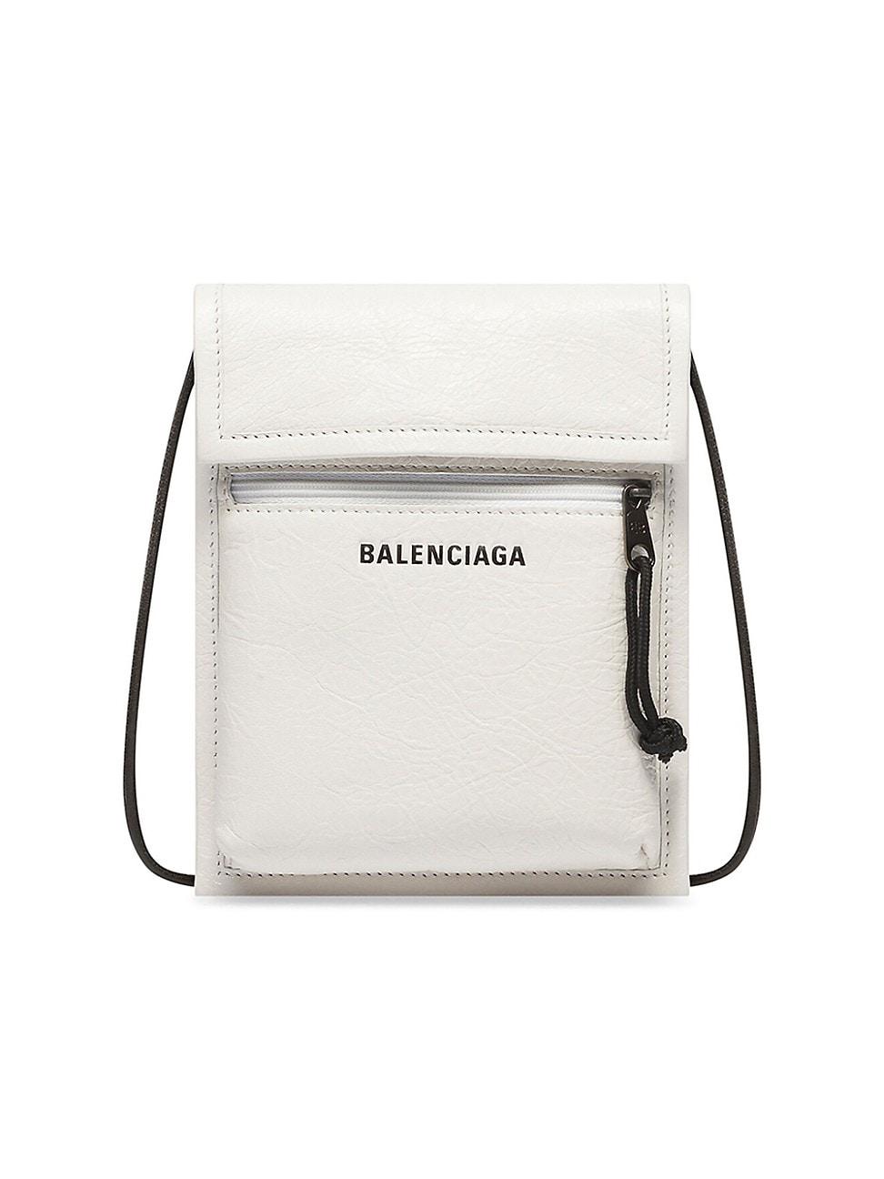 Balenciaga Explorer Small Pouch With Strap in White Lyst