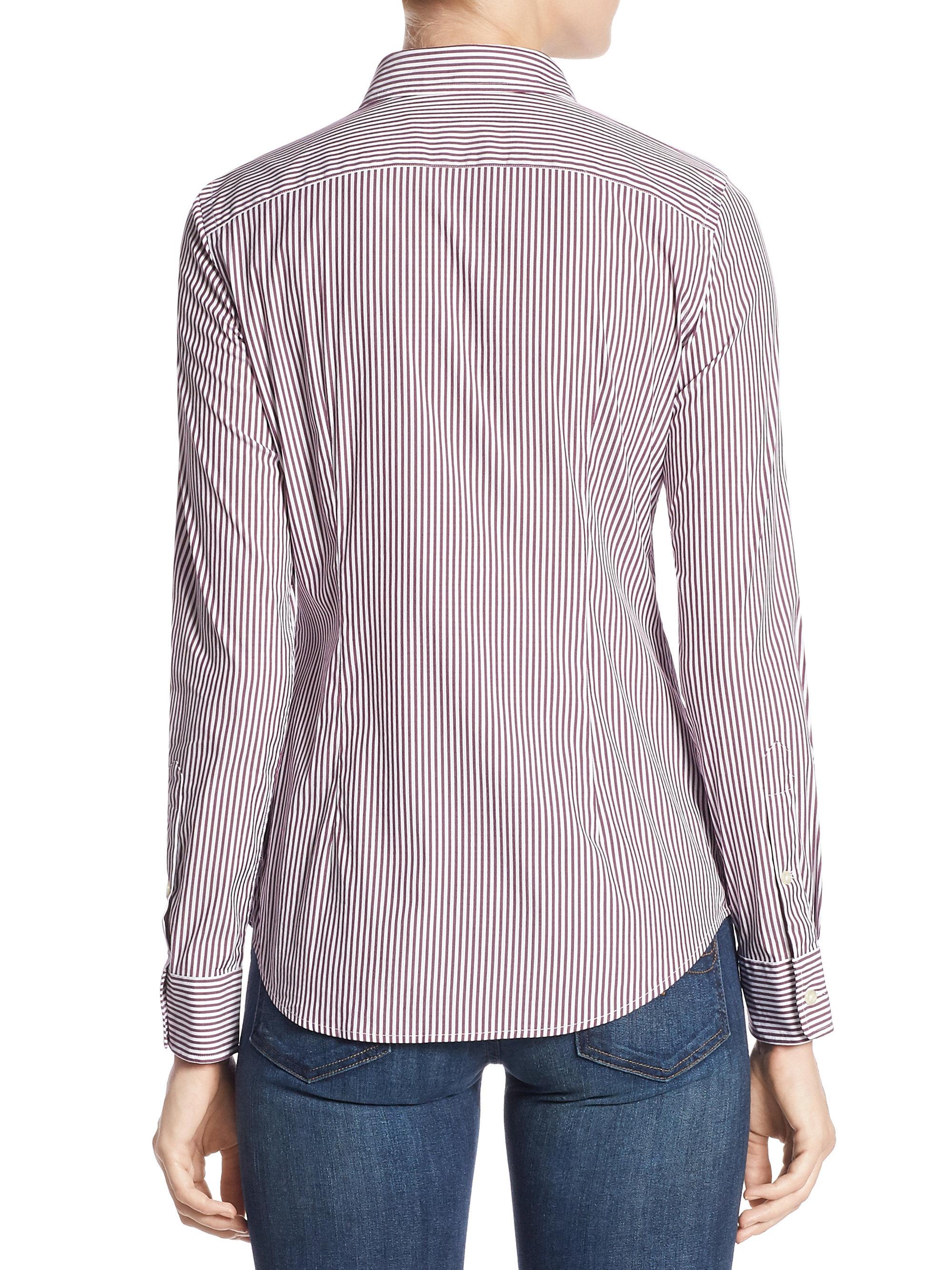 Download Polo Ralph Lauren Cotton Stretch Slim-fit Striped Shirt in ...