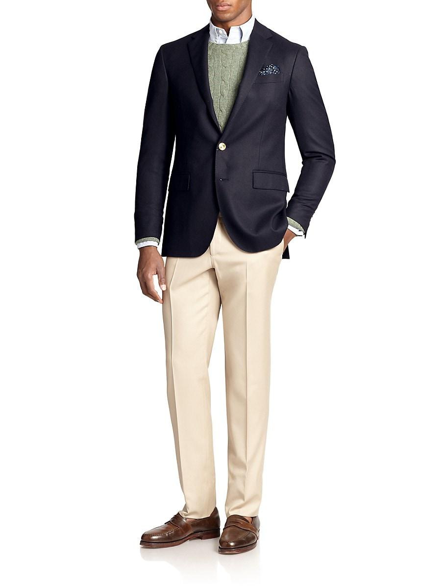 polo doeskin blazer