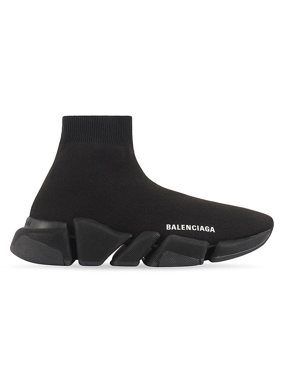 Balenciaga Speed 2.0 Recycled Knit Sneaker in Black | Lyst