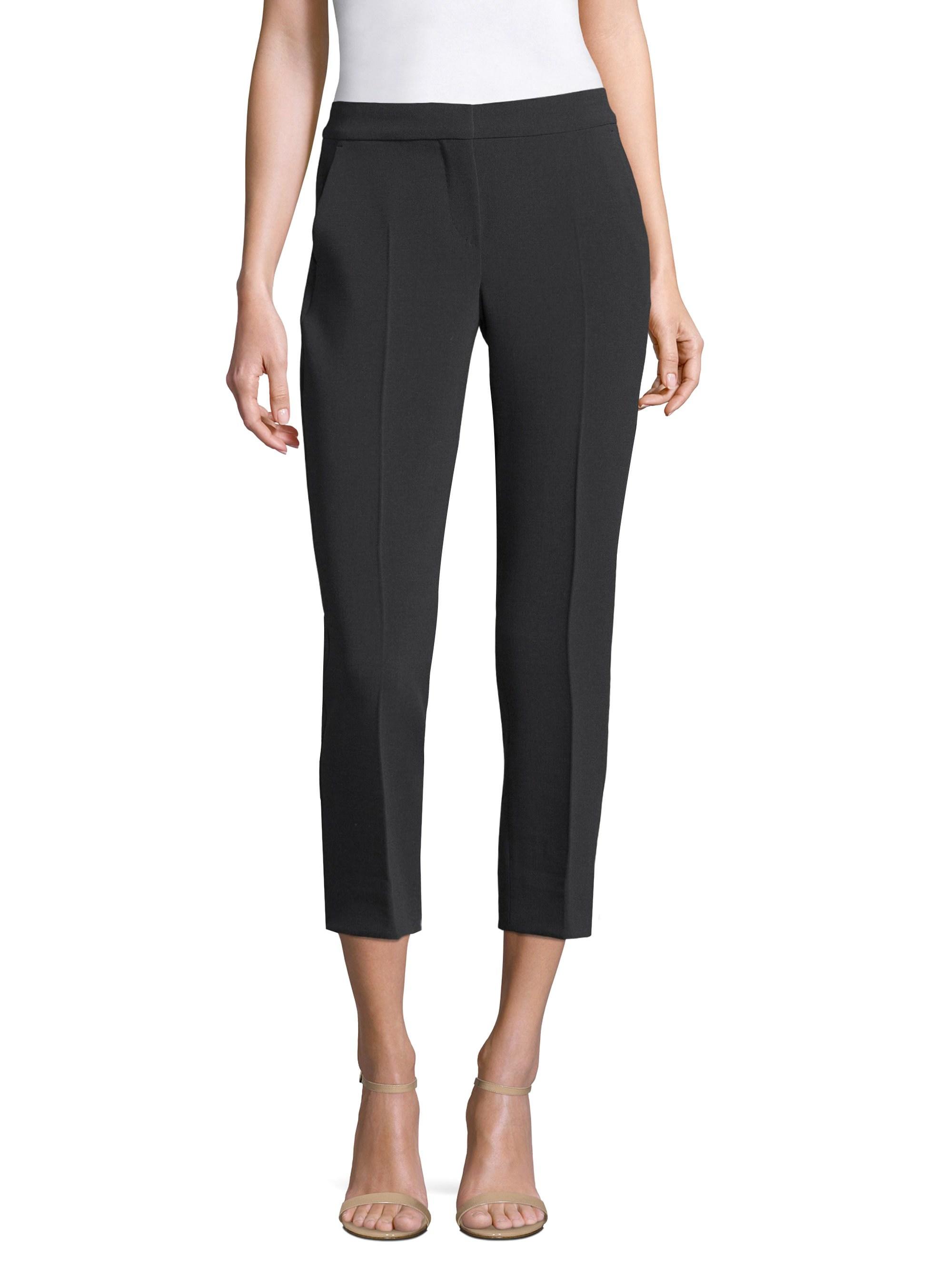 wool cropped trousers