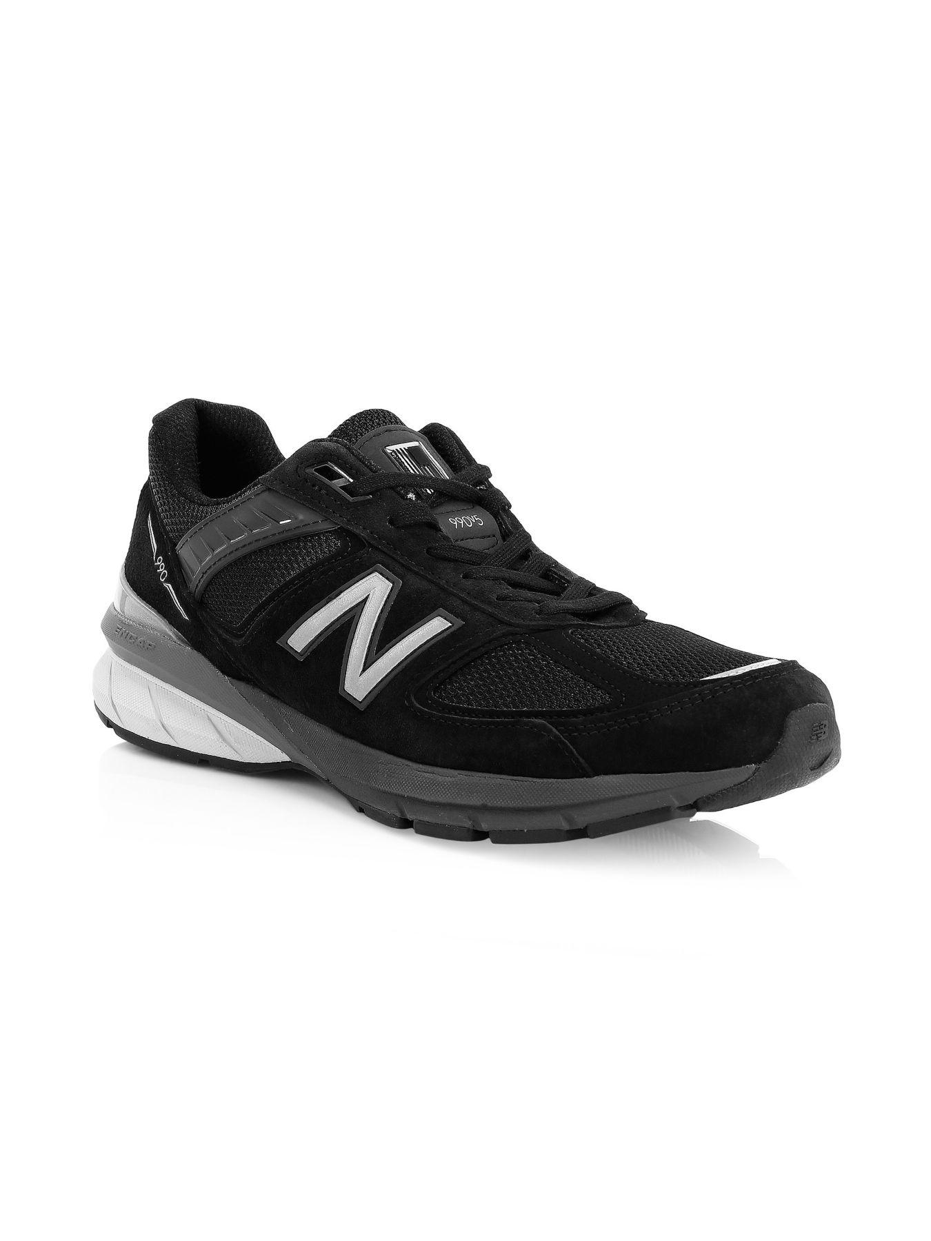 New Balance 990v5 Suede Sneakers in Black for Men - Lyst
