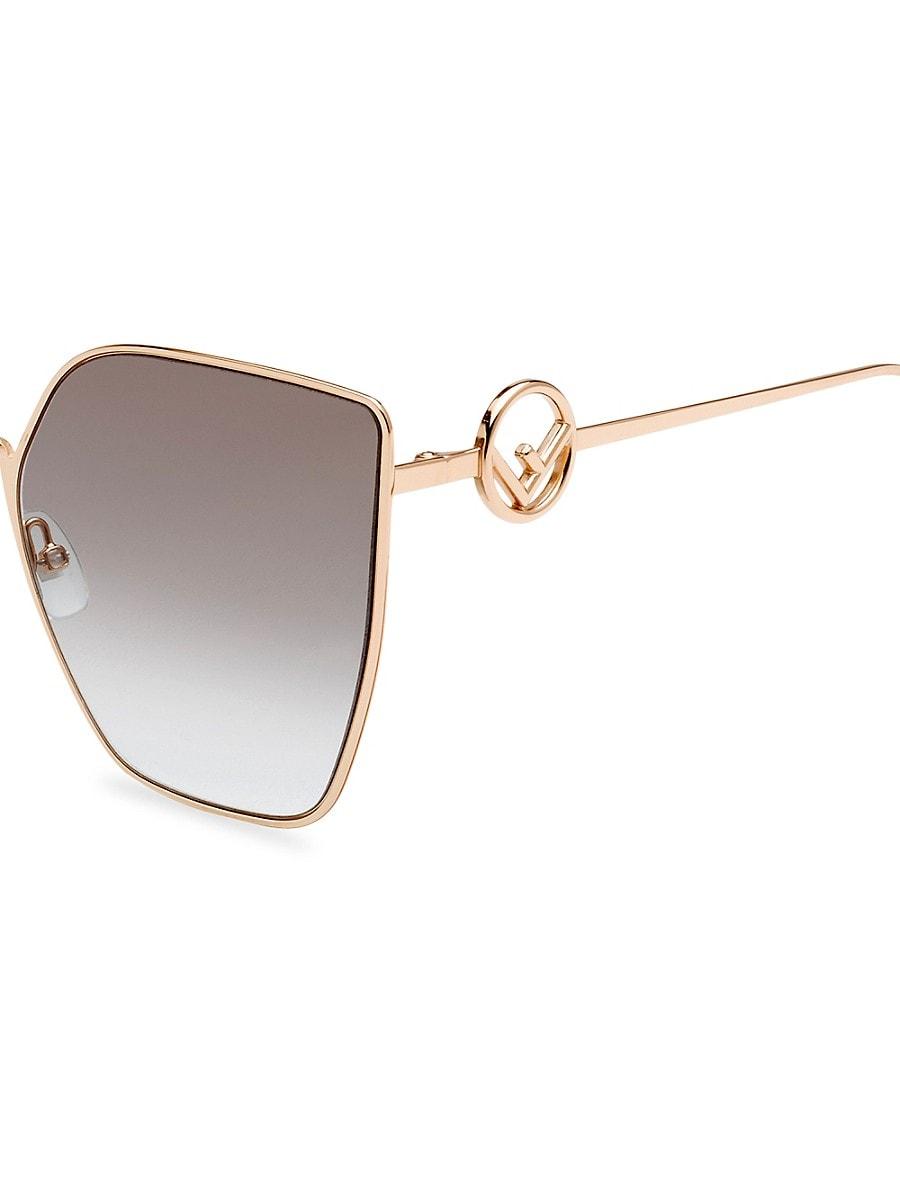fendi geometric sunglasses