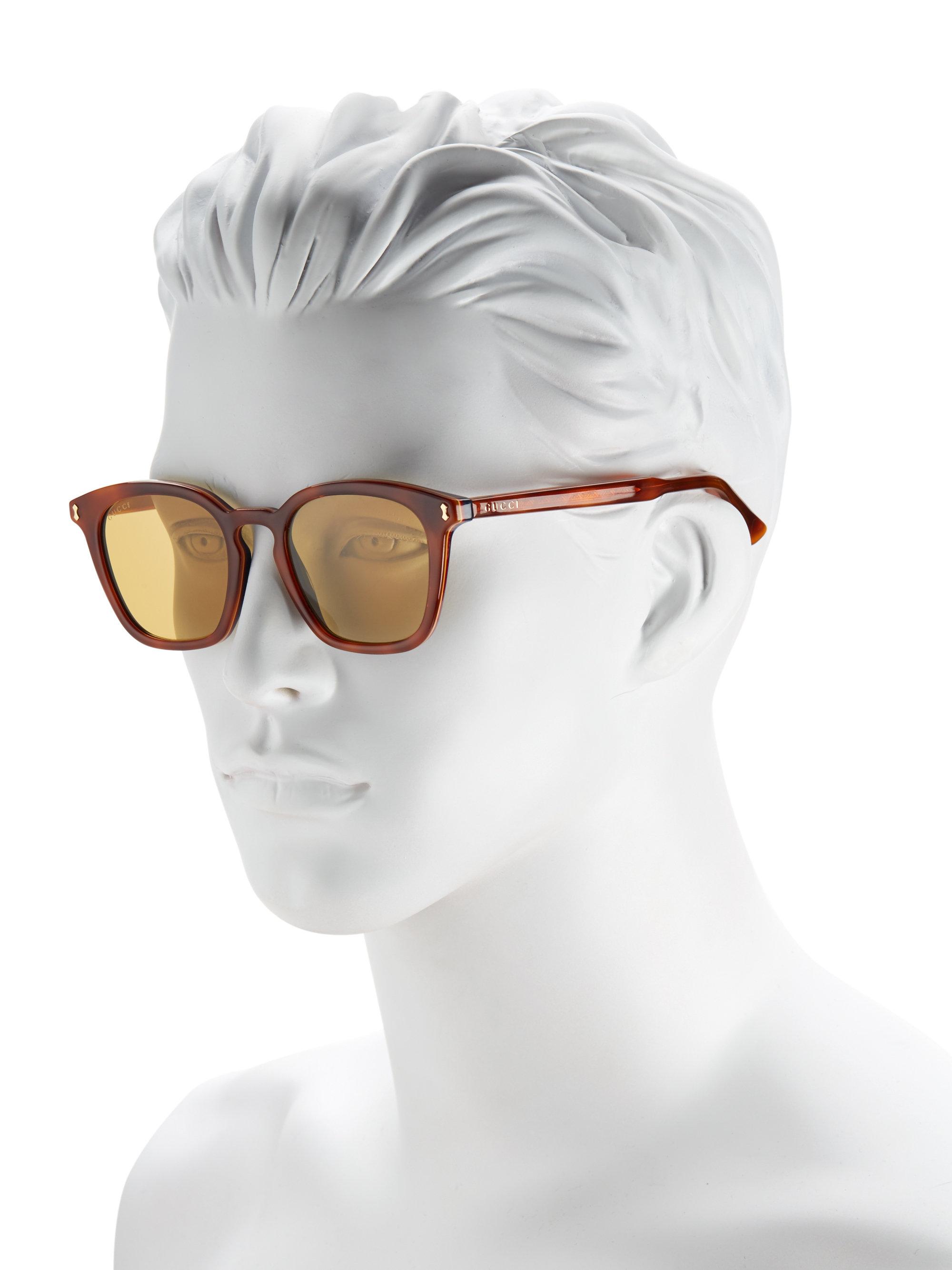 Gucci 49mm Square Sunglasses for Men - Lyst