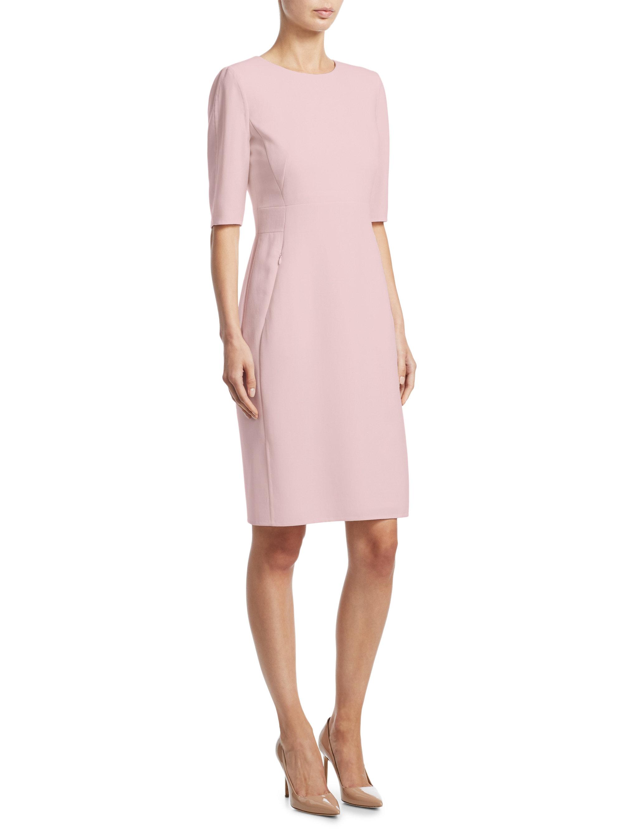 Akris Elbow Sleeve Dress in Pink Lyst