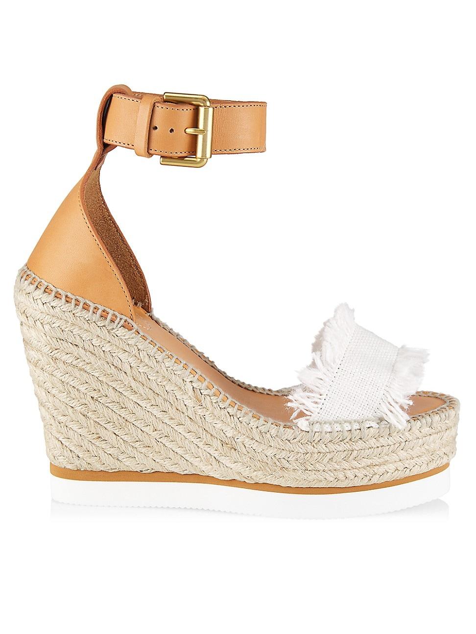 See By Chloé Glyn Canvas Espadrille Wedges in Metallic Lyst