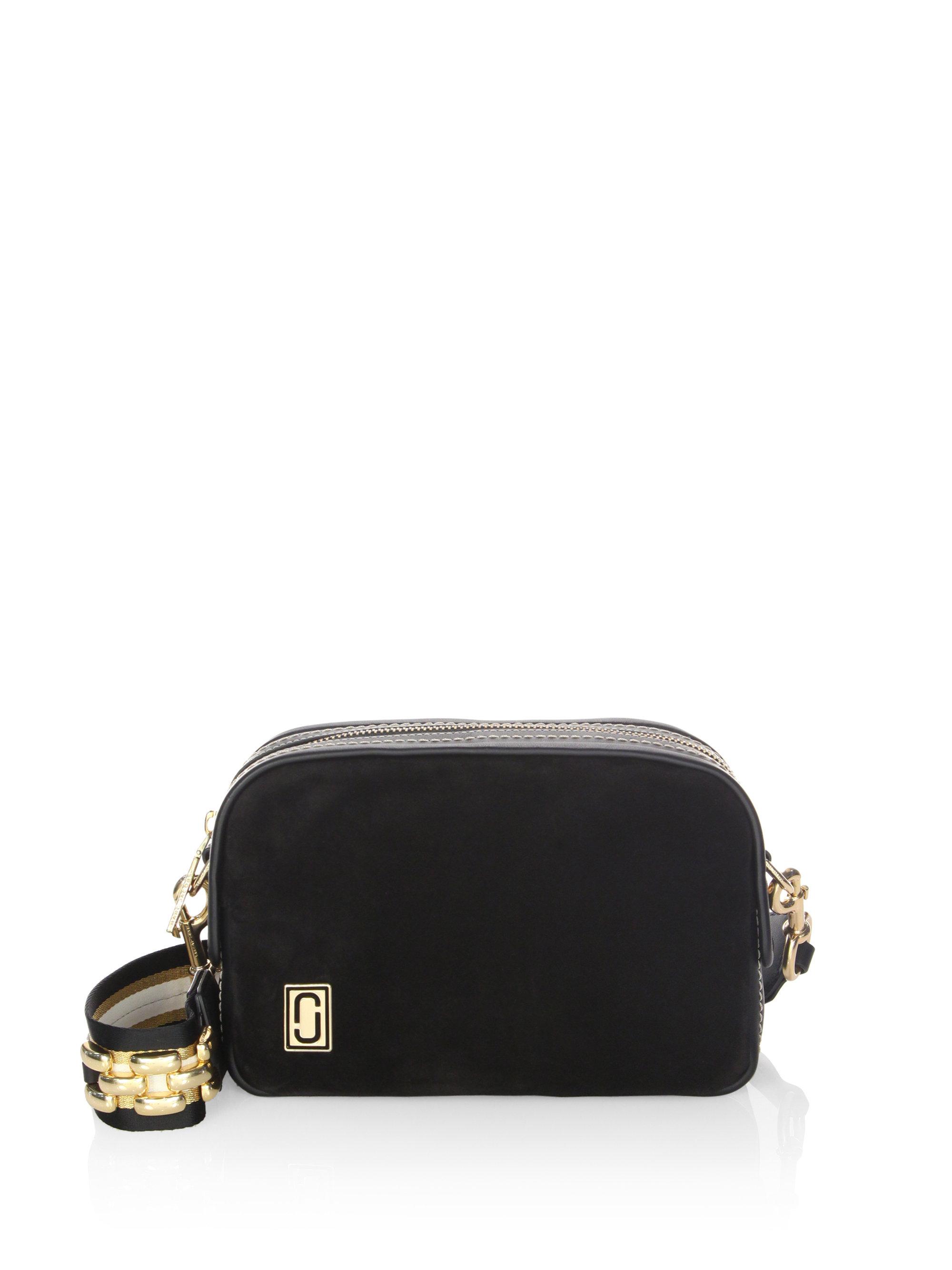 Marc Jacobs Suede Squeeze Crossbody Bag in Black Lyst