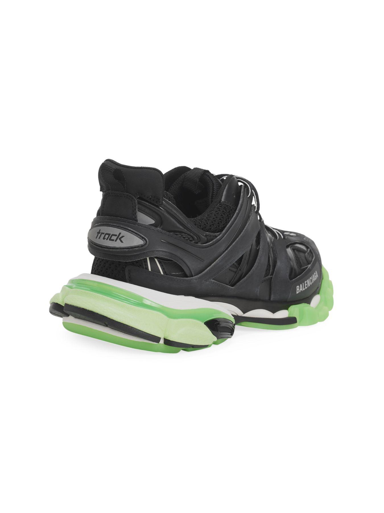 zeevruchten Tot welzijn Balenciaga Glow In The Dark Track Sneakers in Black for Men | Lyst