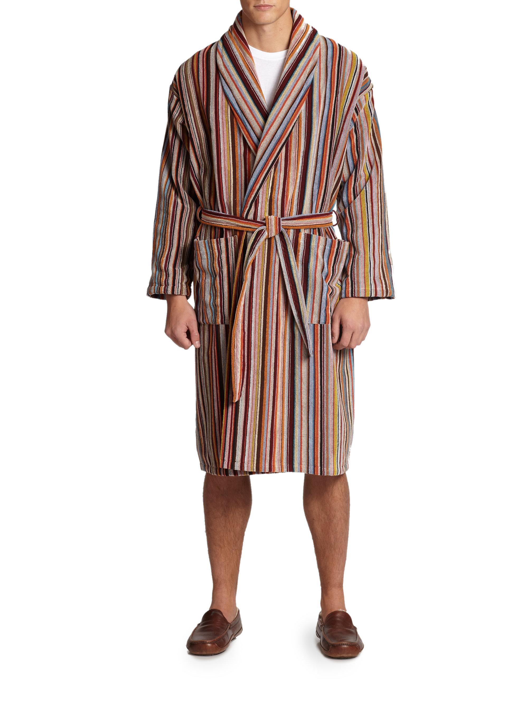 Lyst - Paul Smith Multi-striped Robe for Men