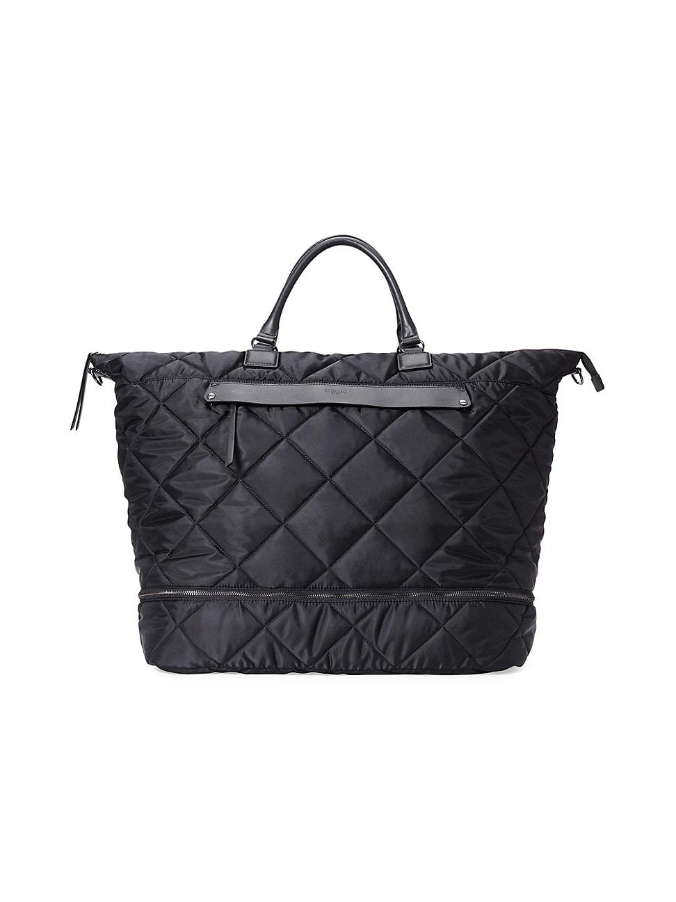 MZ Wallace Madison Traveler Quilted Tote in Blue Lyst