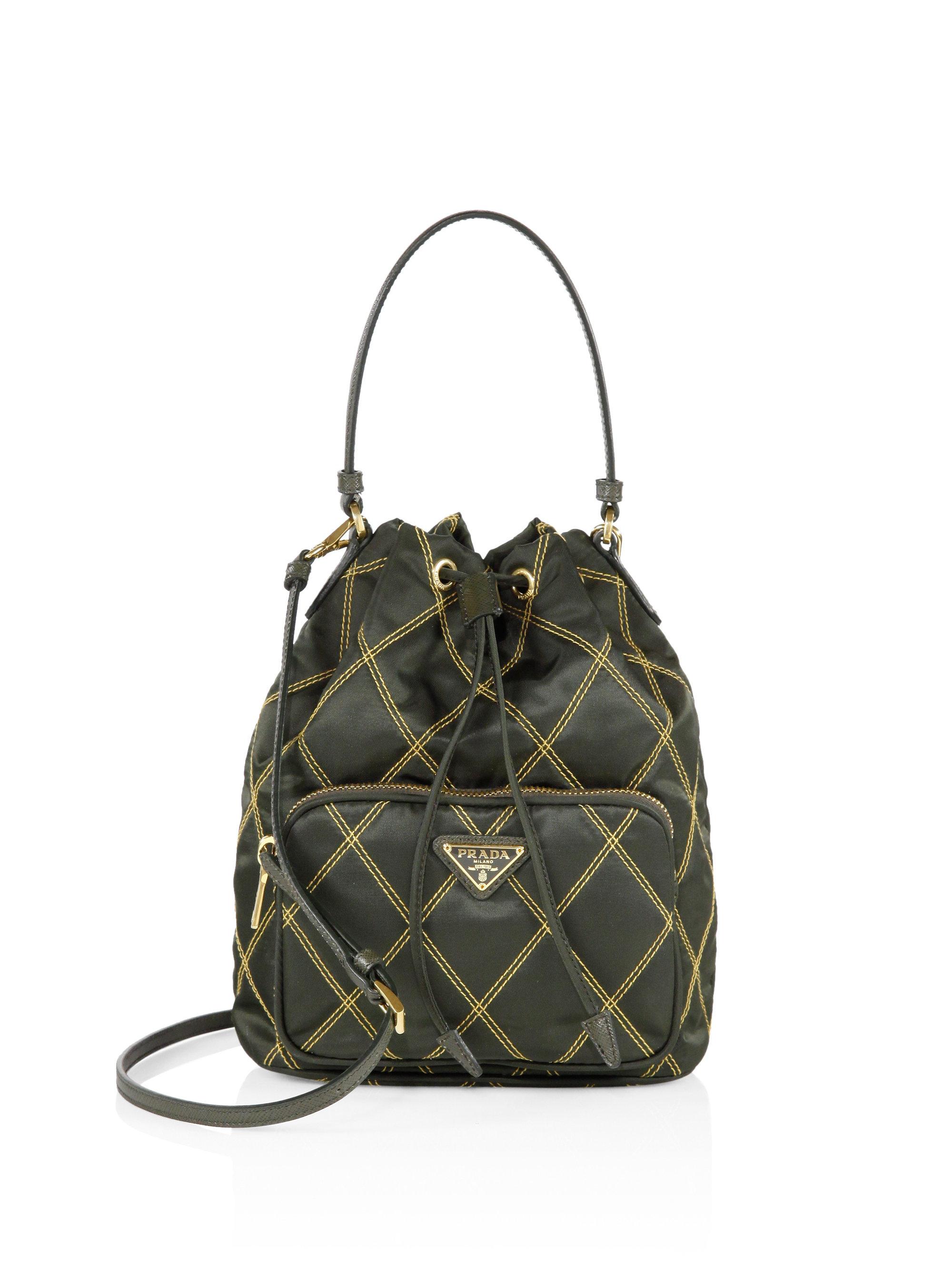 tessuto bucket bag prada
