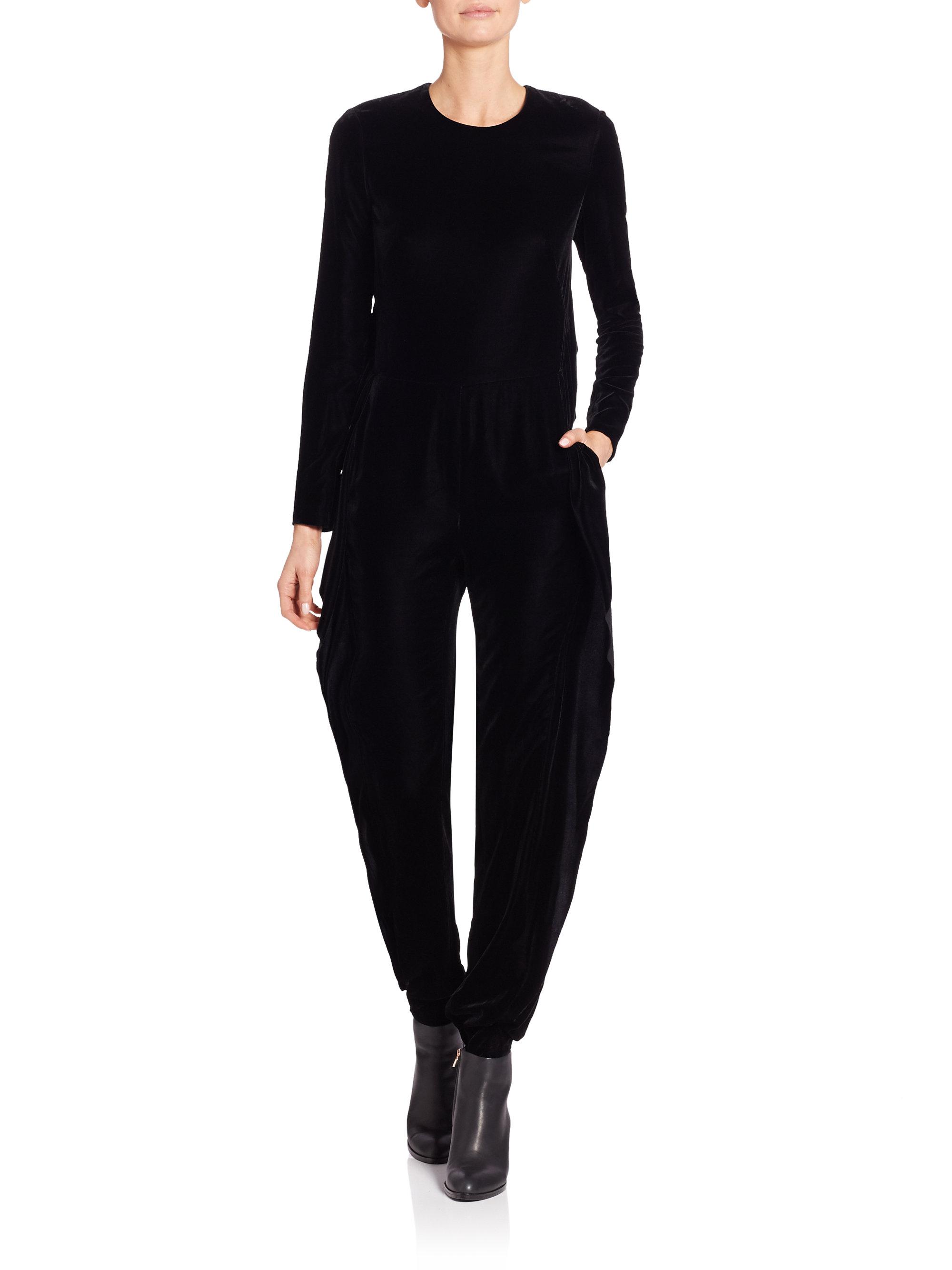 ralph lauren velvet jumpsuit