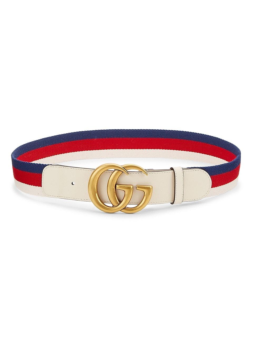 red and white gucci belt