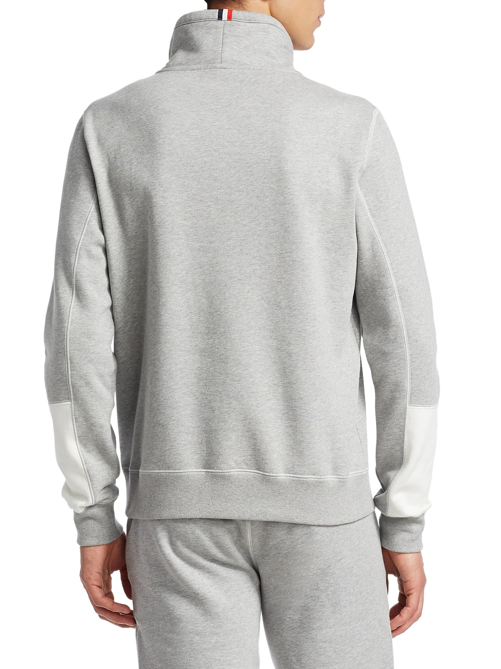 Moncler Maglia Girocollo Cotton Sweatshirt in Light Grey (Gray) for Men -  Lyst