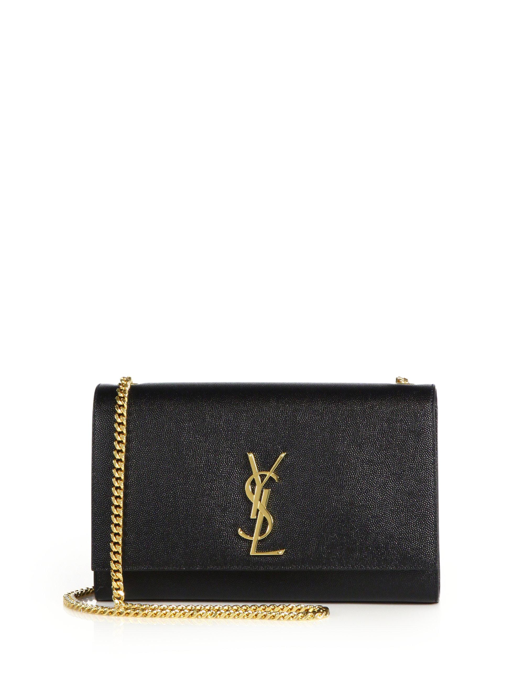 Lyst Saint Laurent Medium Kate Monogram Leather Chain Shoulder Bag in