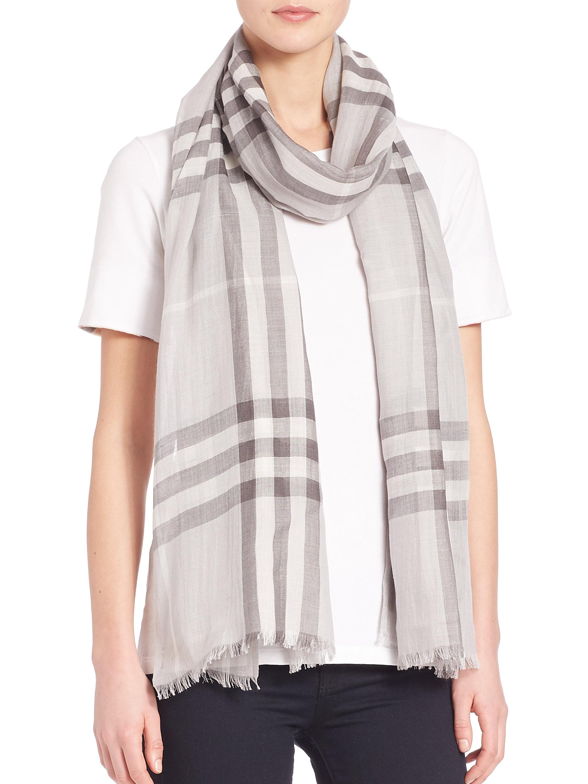 burberry gauze scarf