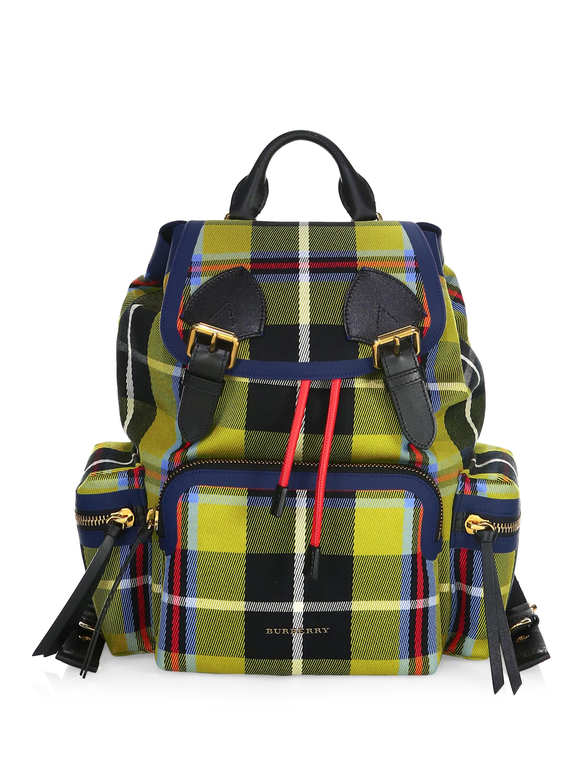 burberry plaid backpack