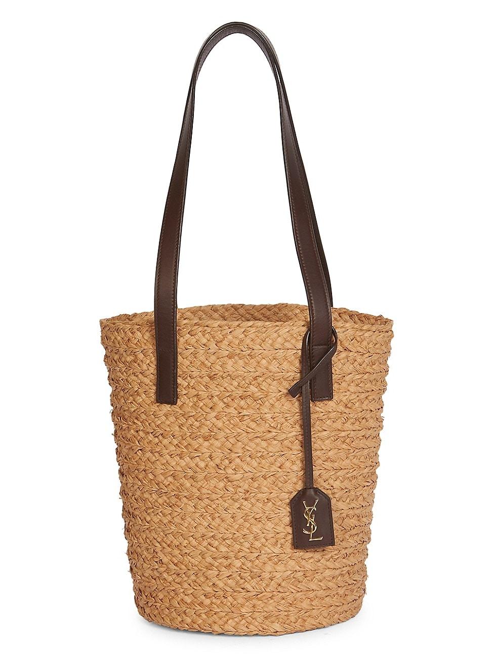 saint laurent raffia bag