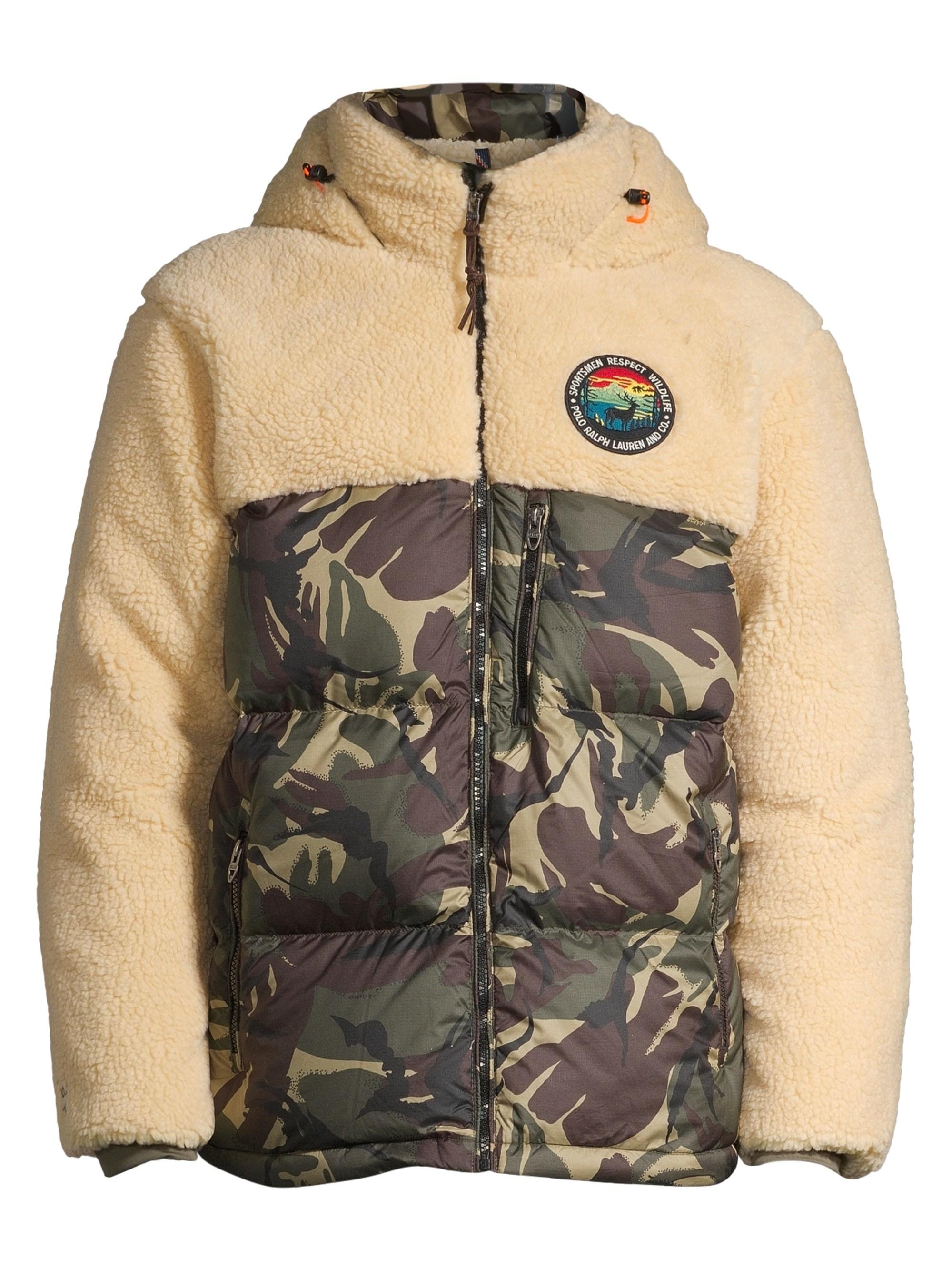 ralph lauren paneled down hoodie