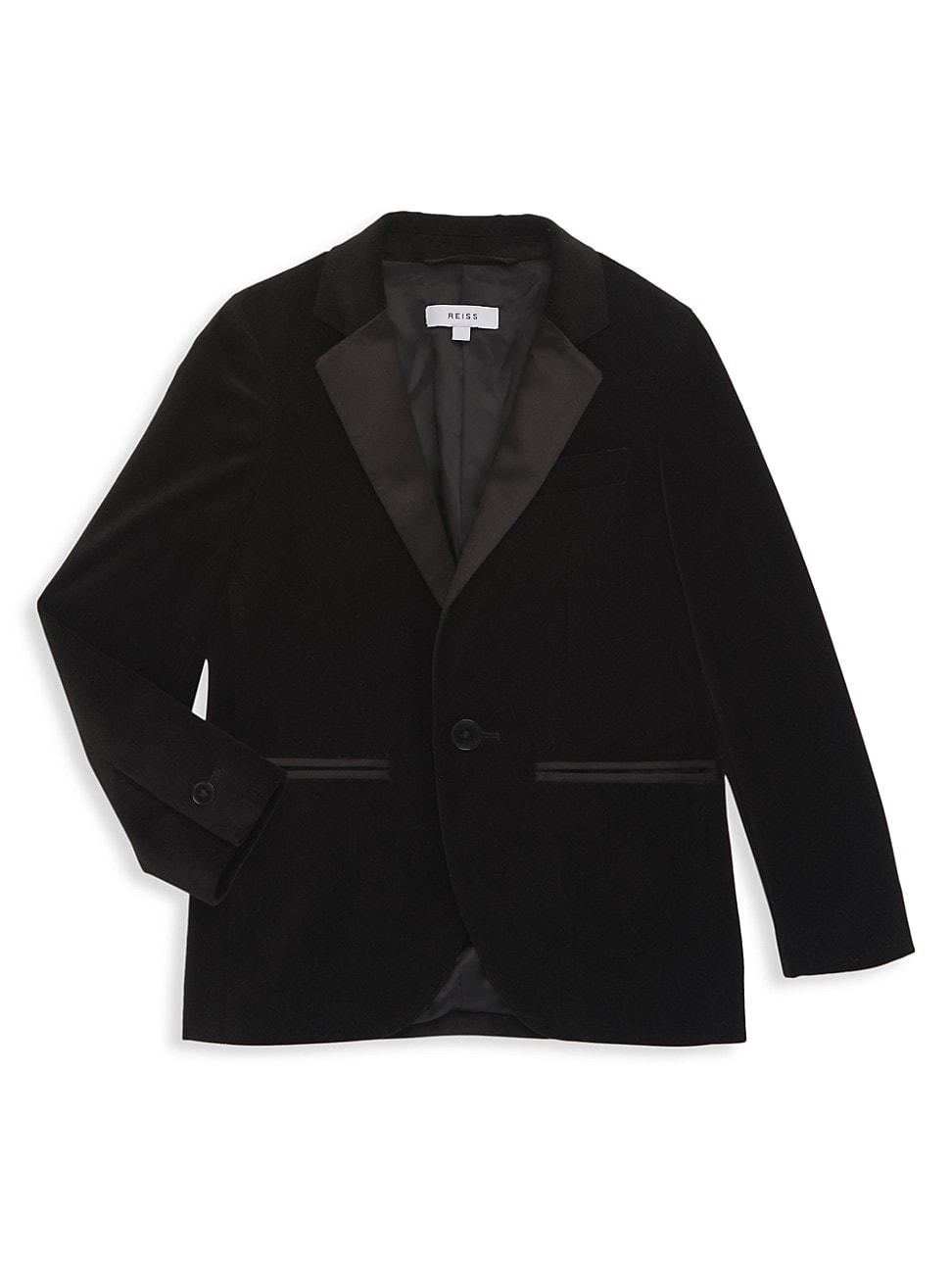 Reiss Boy's The Ace Velvet Blazer in Black for Men | Lyst