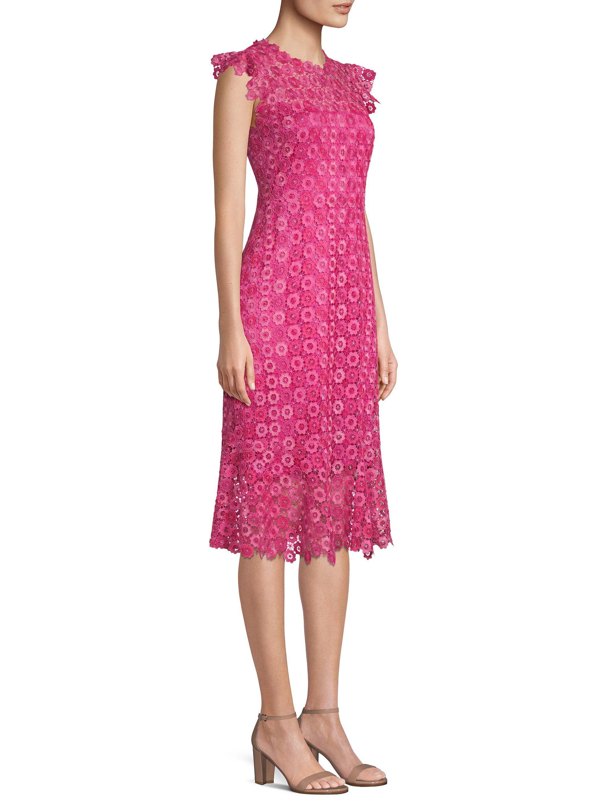 tahari pink dress