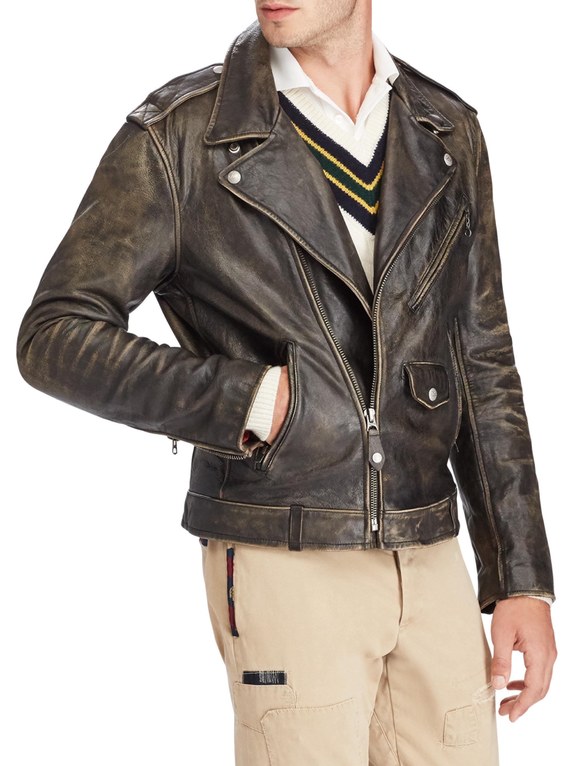 Polo Ralph Lauren The Iconic Leather Motorcycle Jacket in