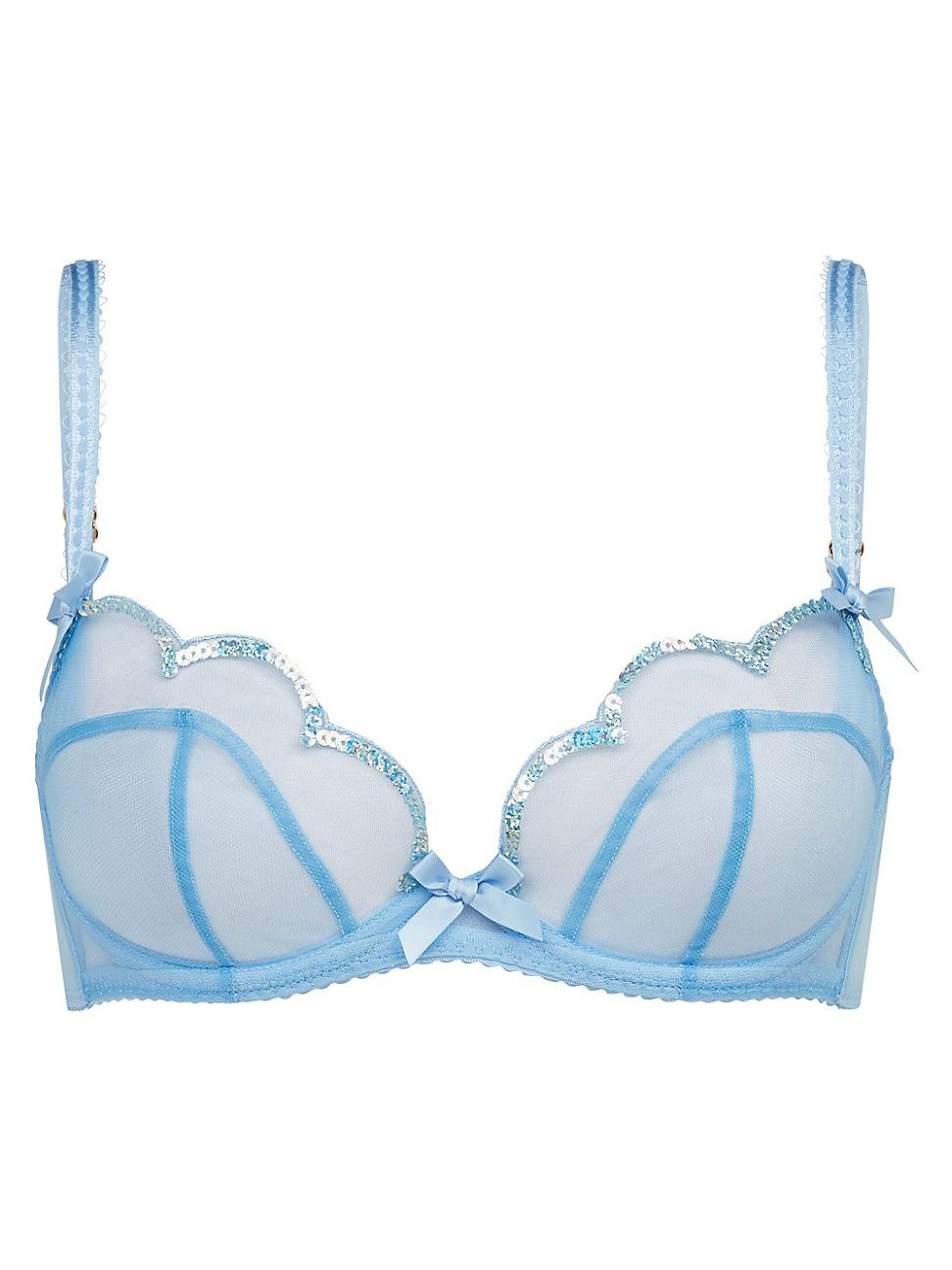 Agent Provocateur Lornaparty Sequin-embellished Bra in Blue | Lyst