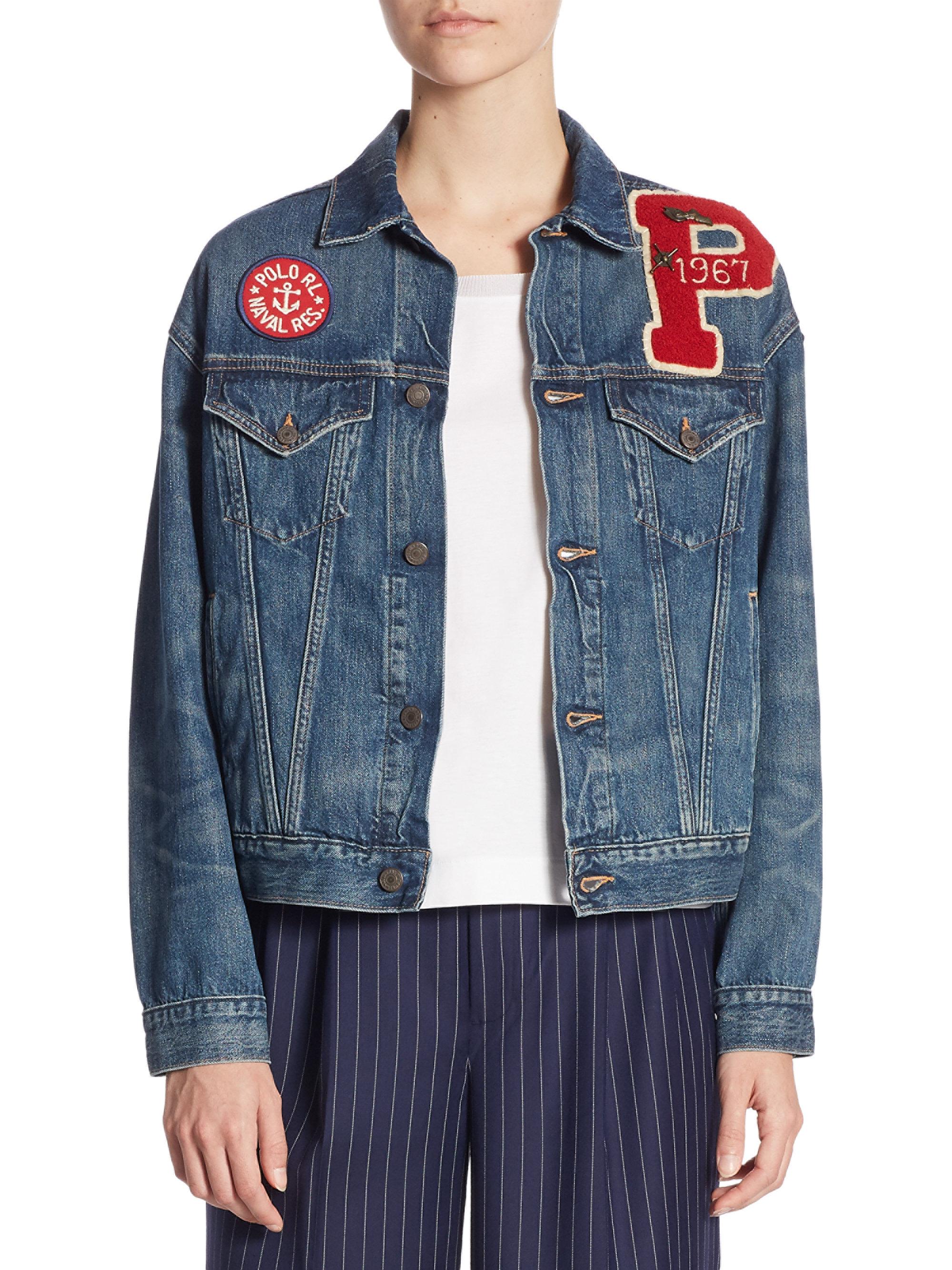 ralph lauren patchwork blazer